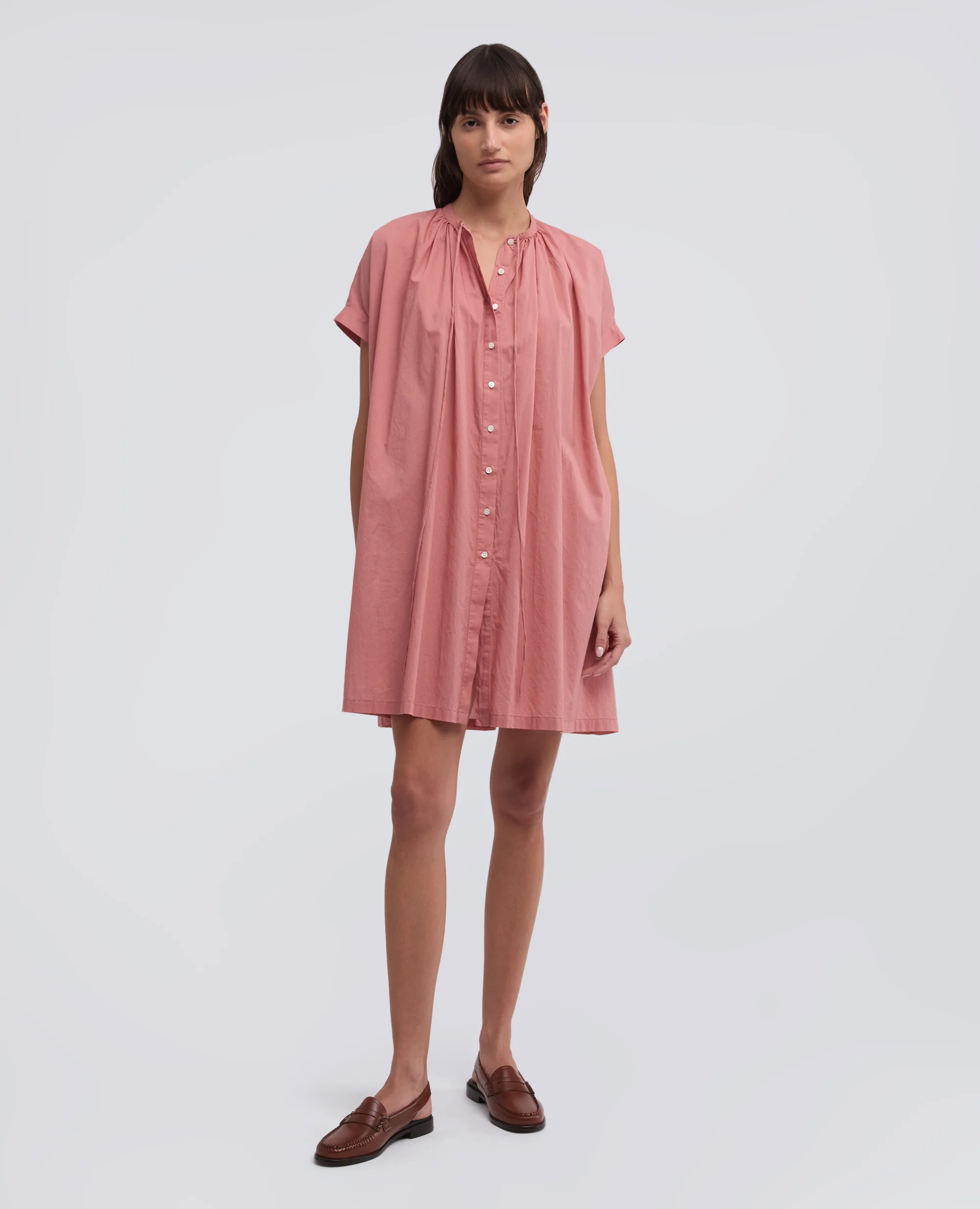 ABITO IN MUSSOLA DI COTONE - ROSA - Image 2