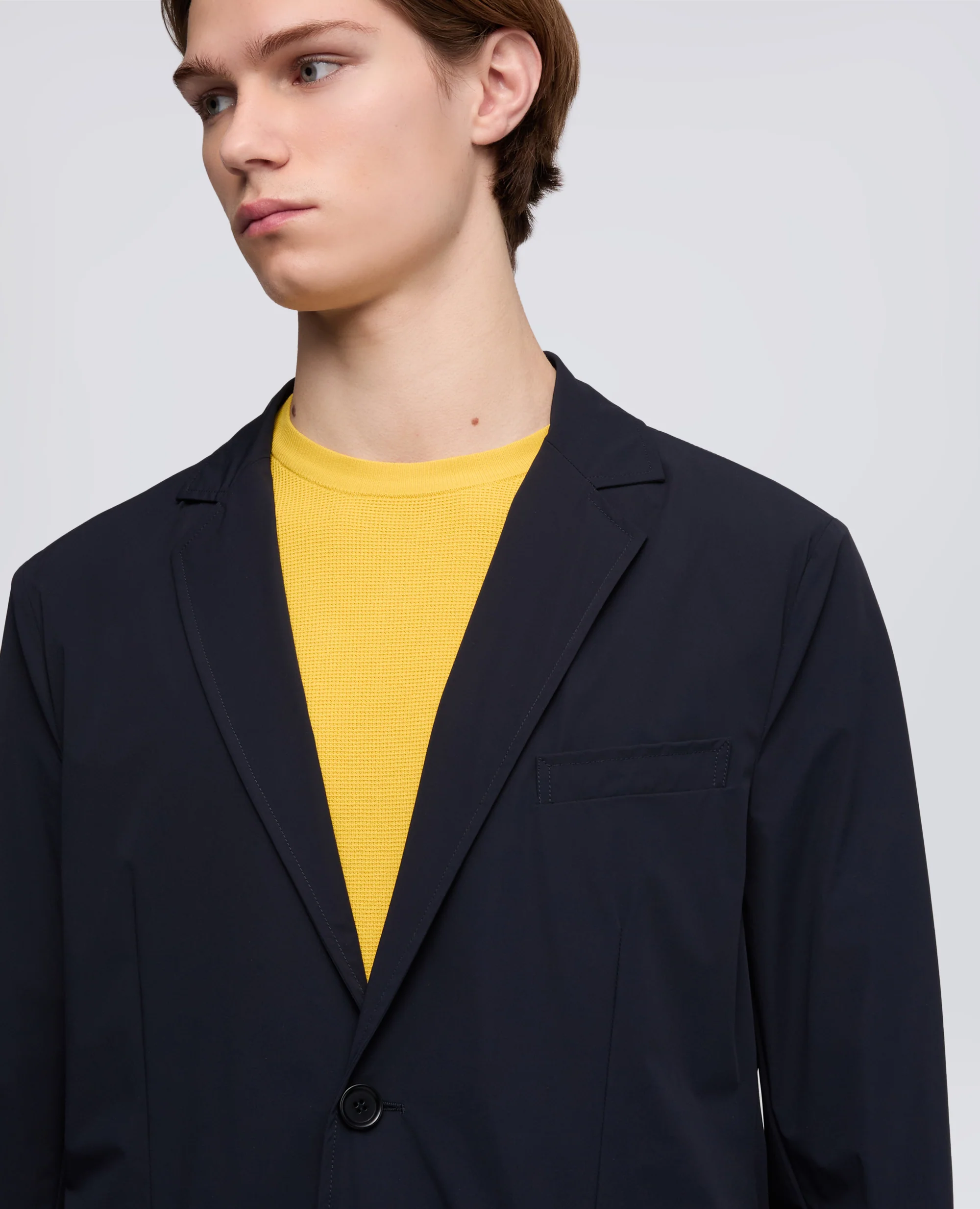 BLAZER IN NYLON STRETCH - NAVY - Image 4