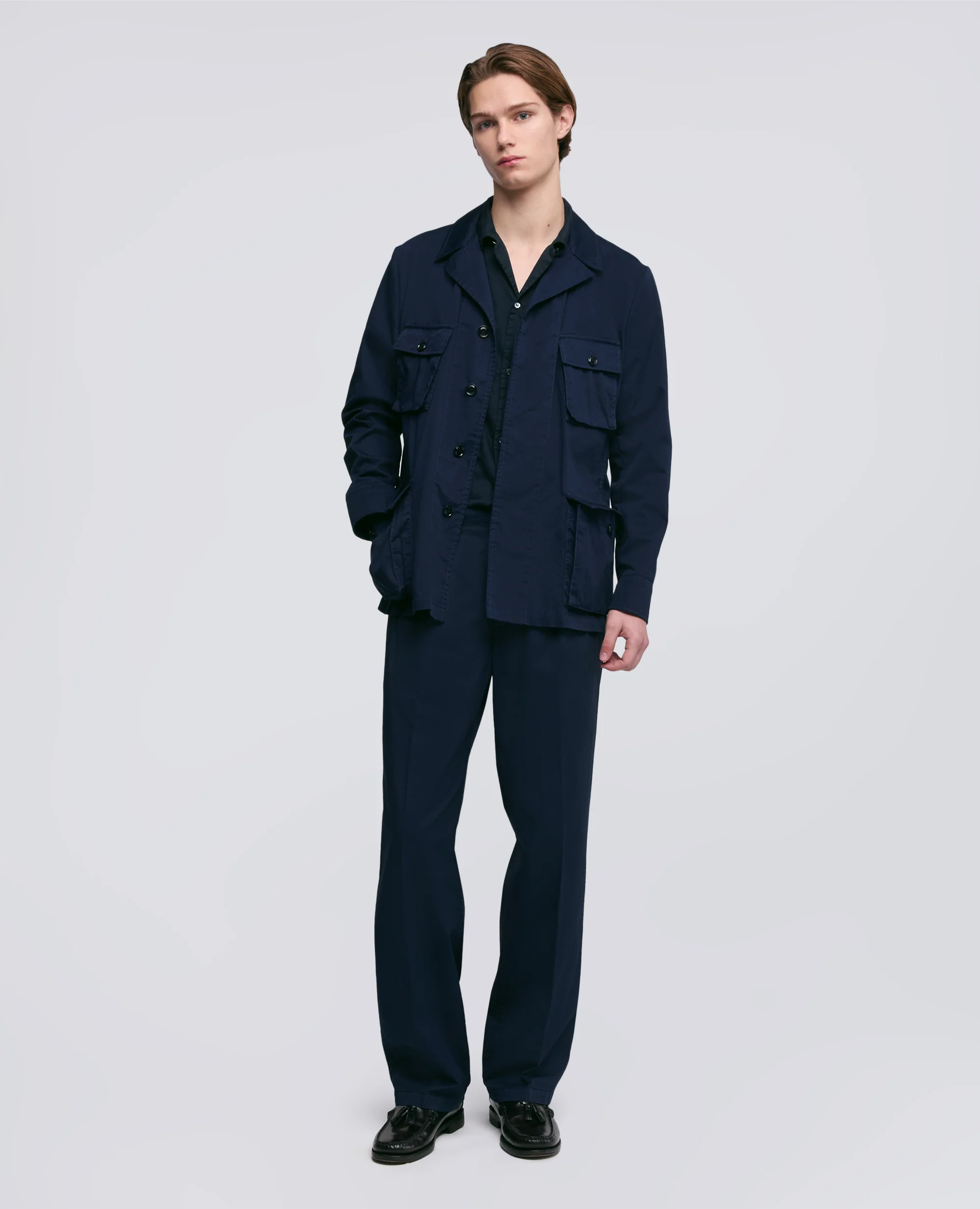 GIACCA LAOS IN COTONE EXTRA FINE - BLU - Image 2