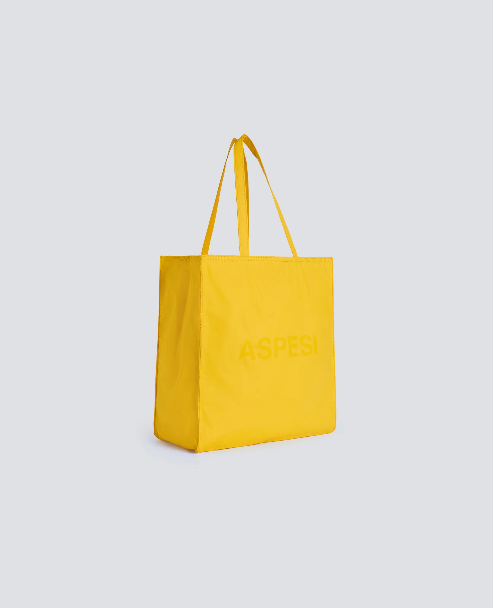 BORSA SHOPPING IN NYLON - SENAPE - Image 2