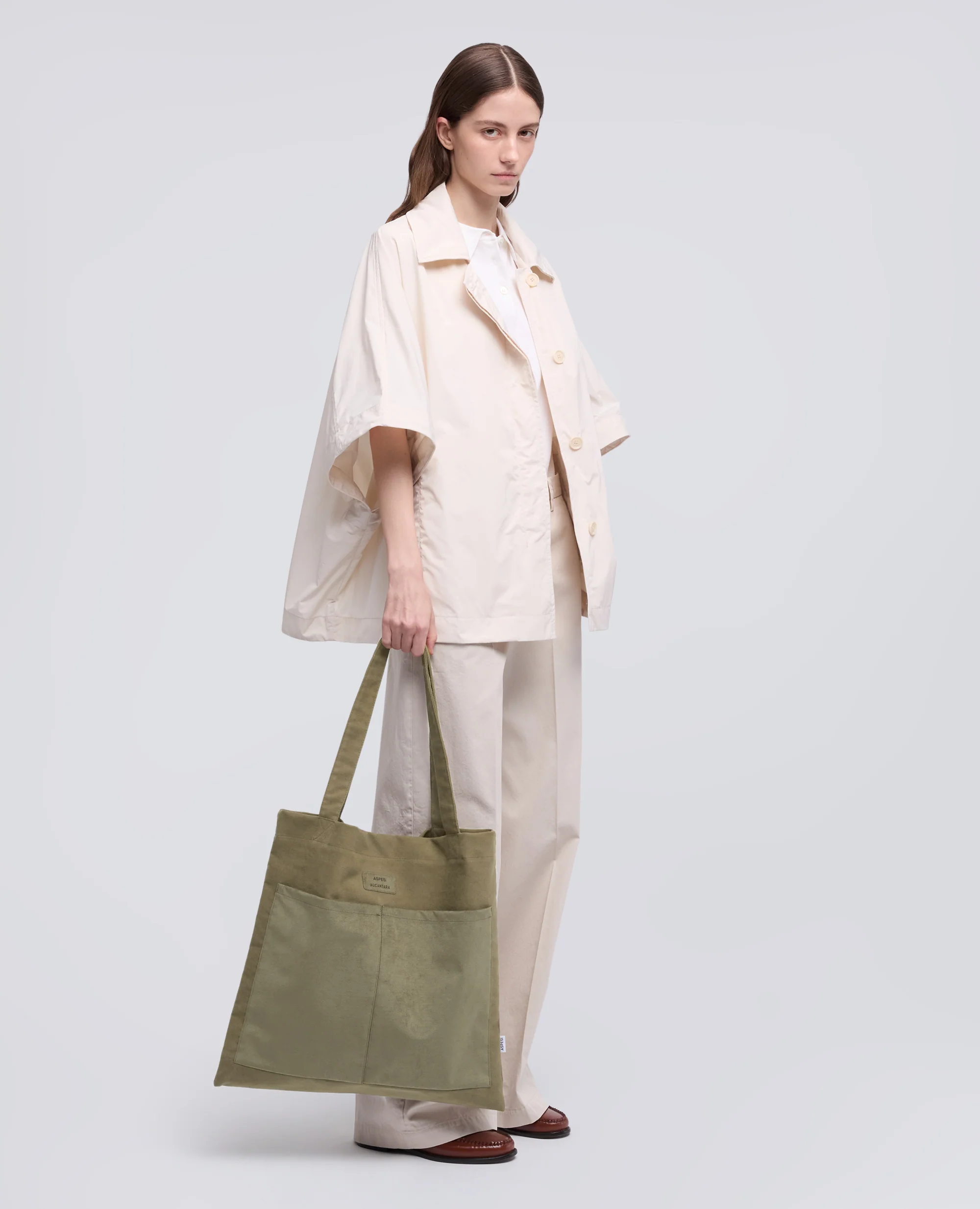 BORSA SHOPPING IN ALCANTARA® - OLIVA - Image 2