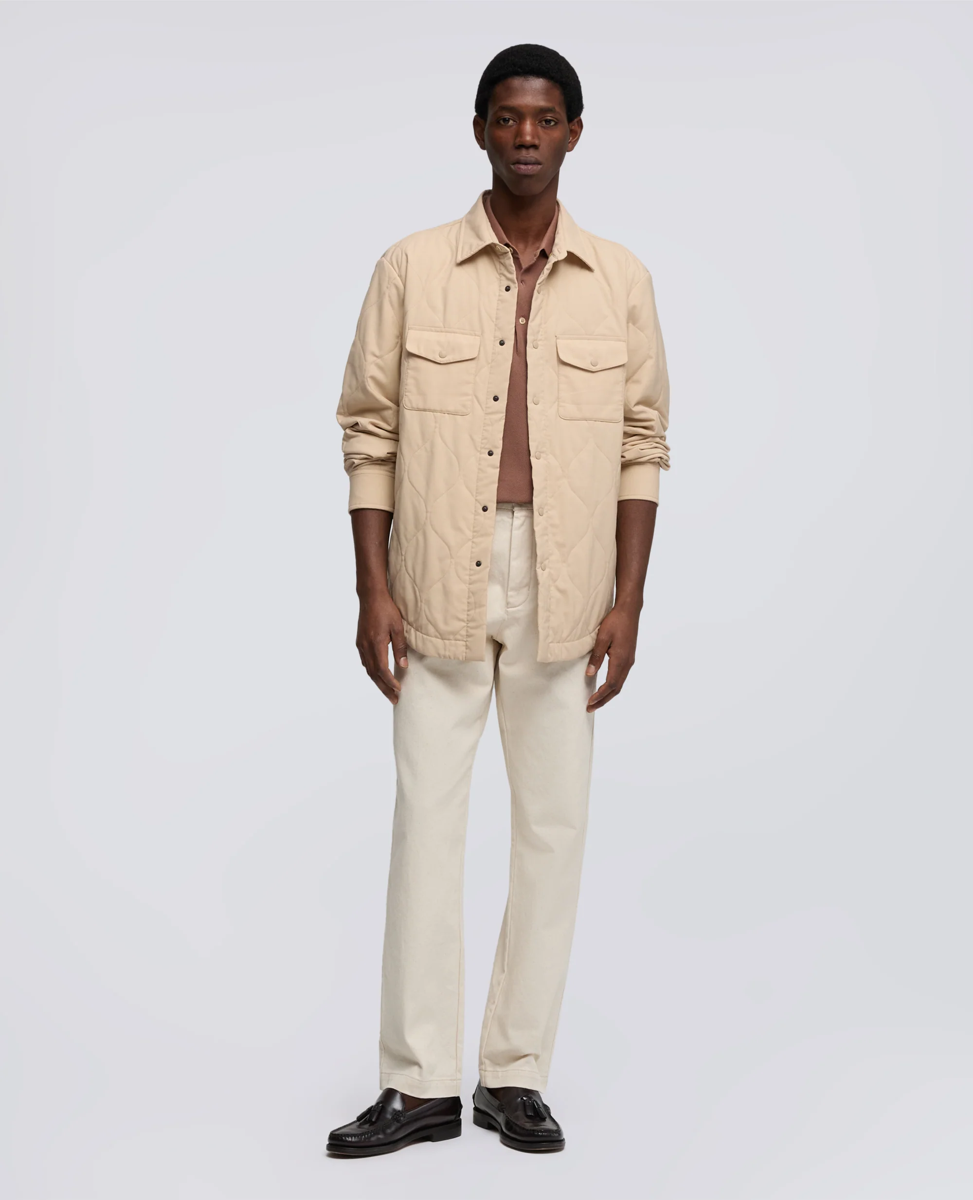 CAMICIA MOD. 13 IN LANA-POLIESTERE - NATURALE - Image 2