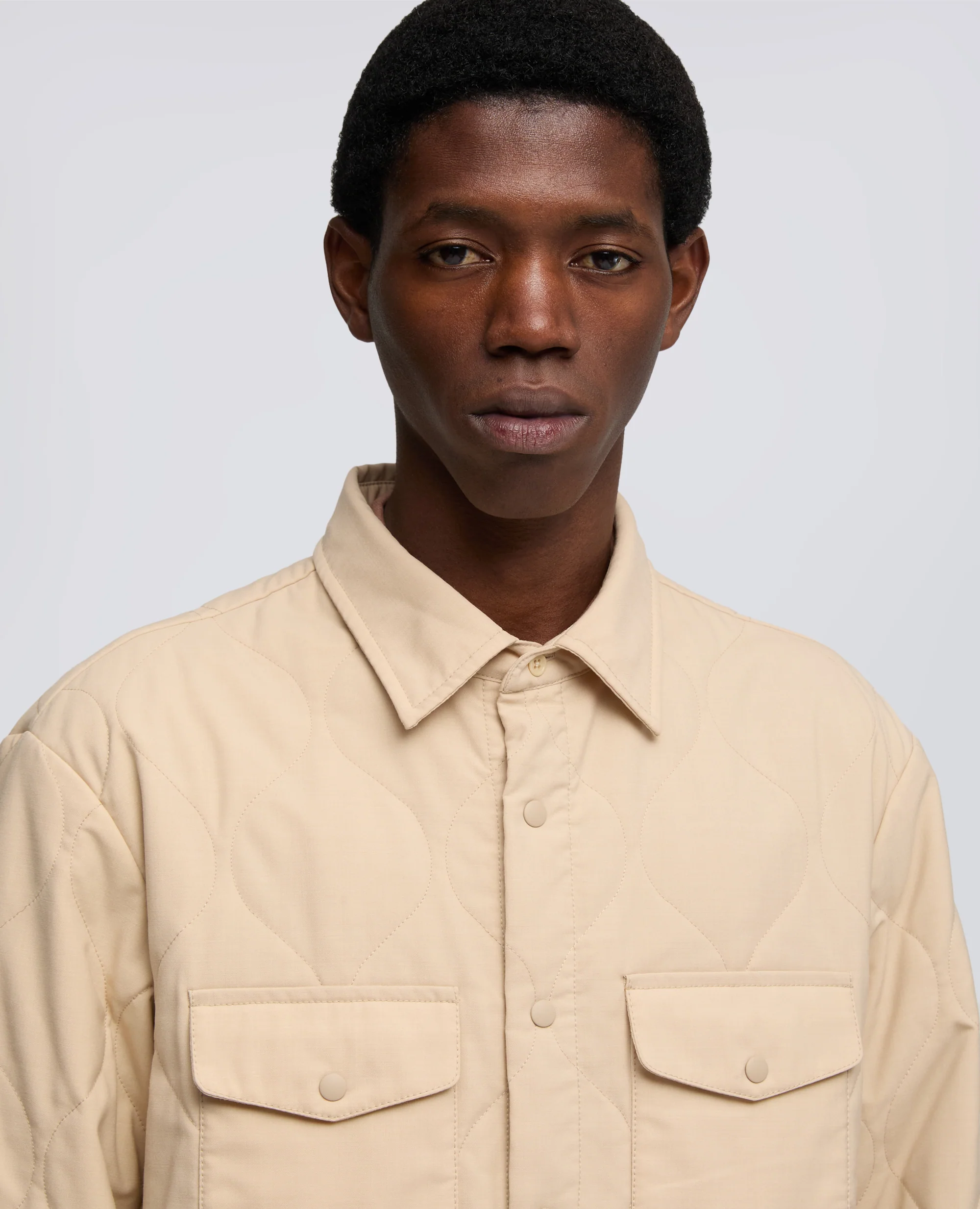 CAMICIA MOD. 13 IN LANA-POLIESTERE - NATURALE - Image 4
