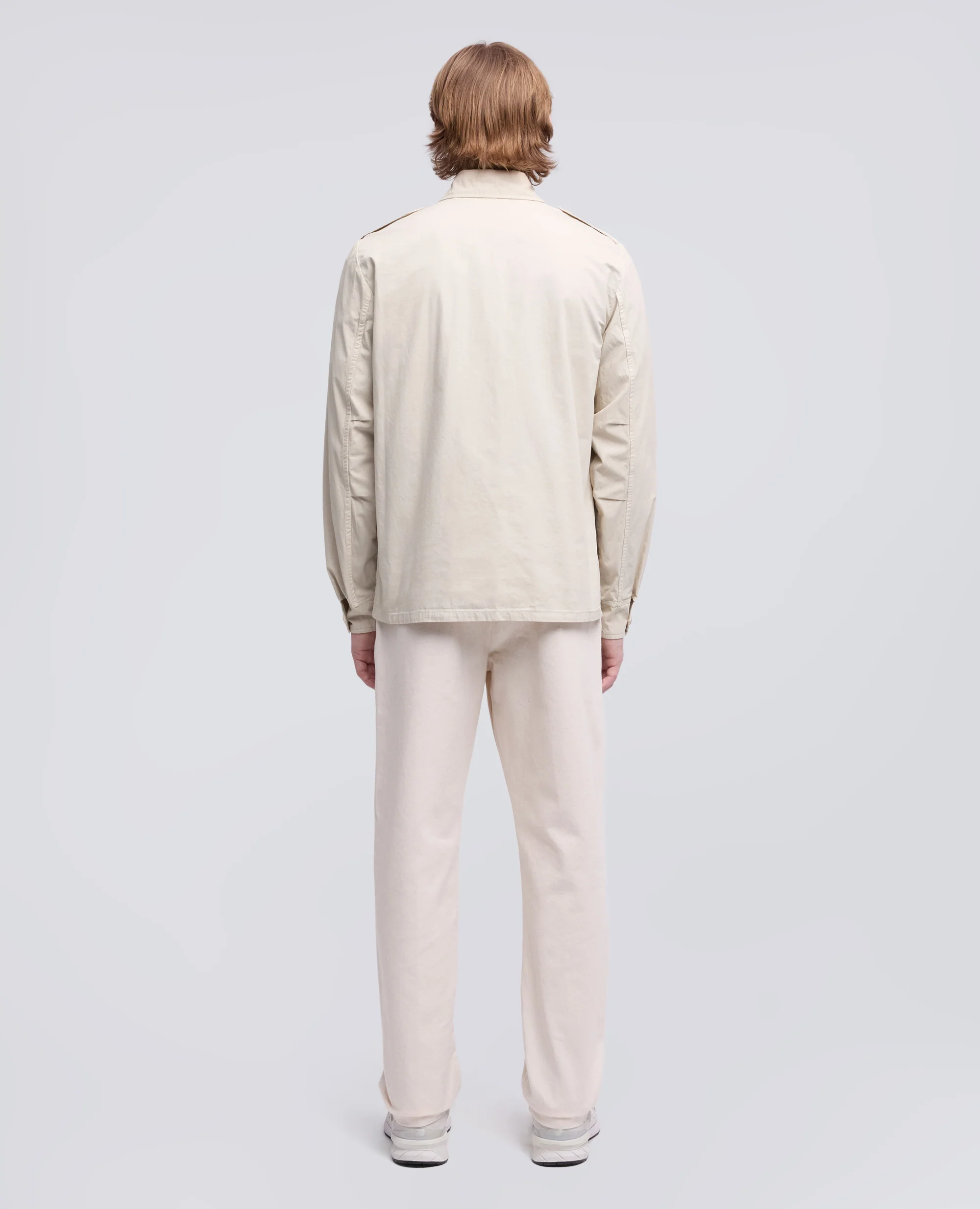 CAMICIA MILITARE IN COTONE - SASSO - Image 3