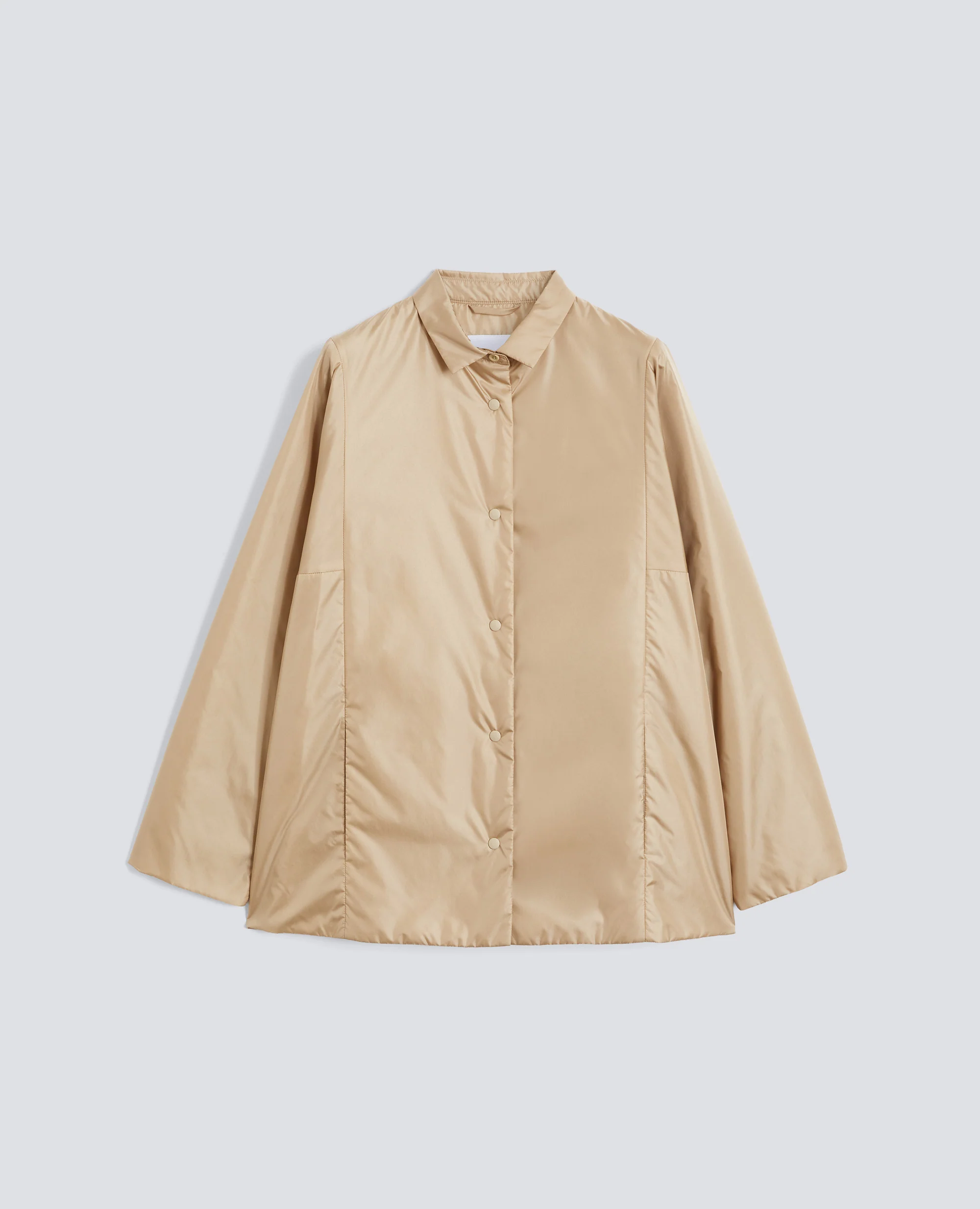 CAMICIA IMBOTTITA IN NYLON - BEIGE
