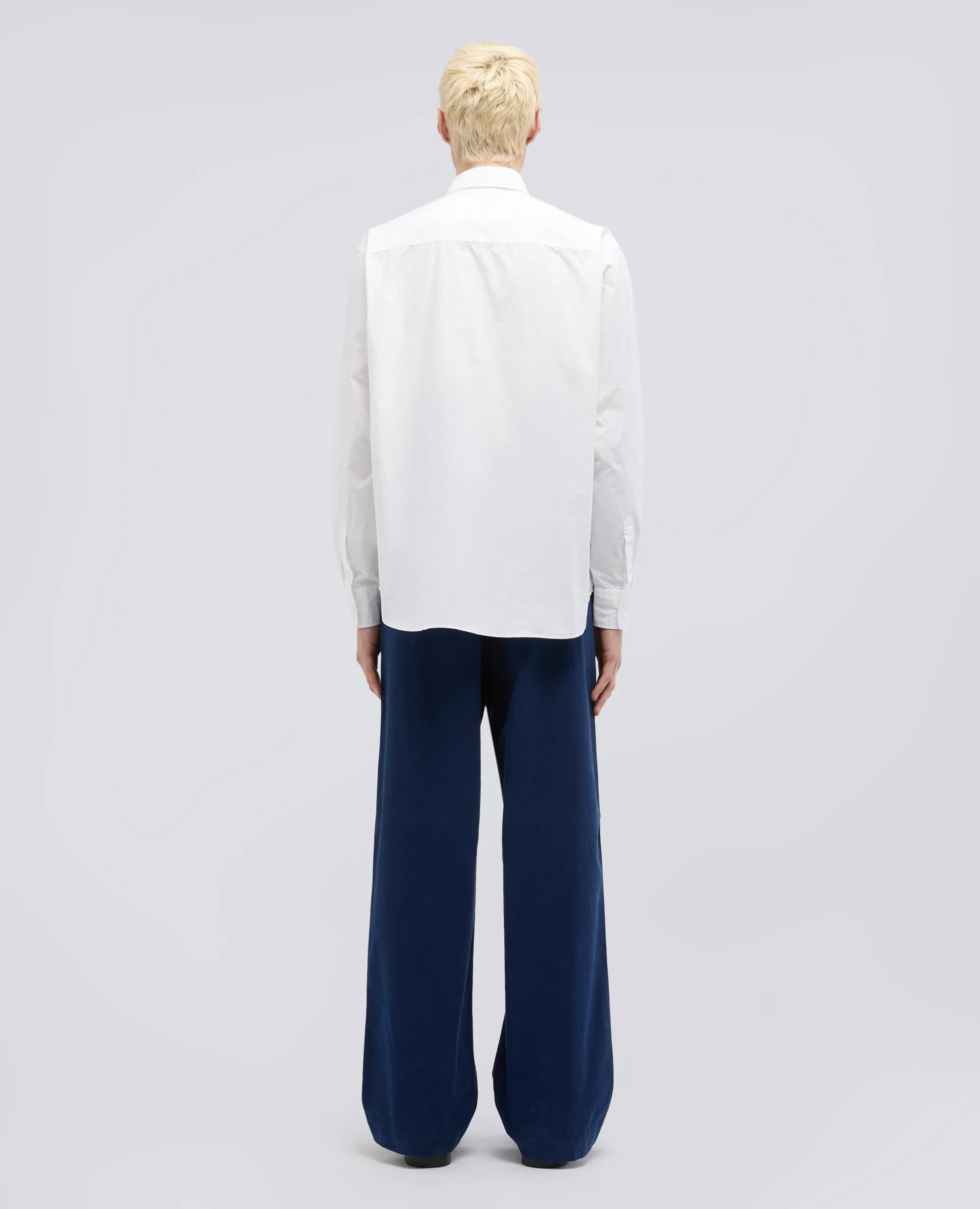 CAMICIA FRED IN POPELINE DI COTONE - BIANCO - Image 3