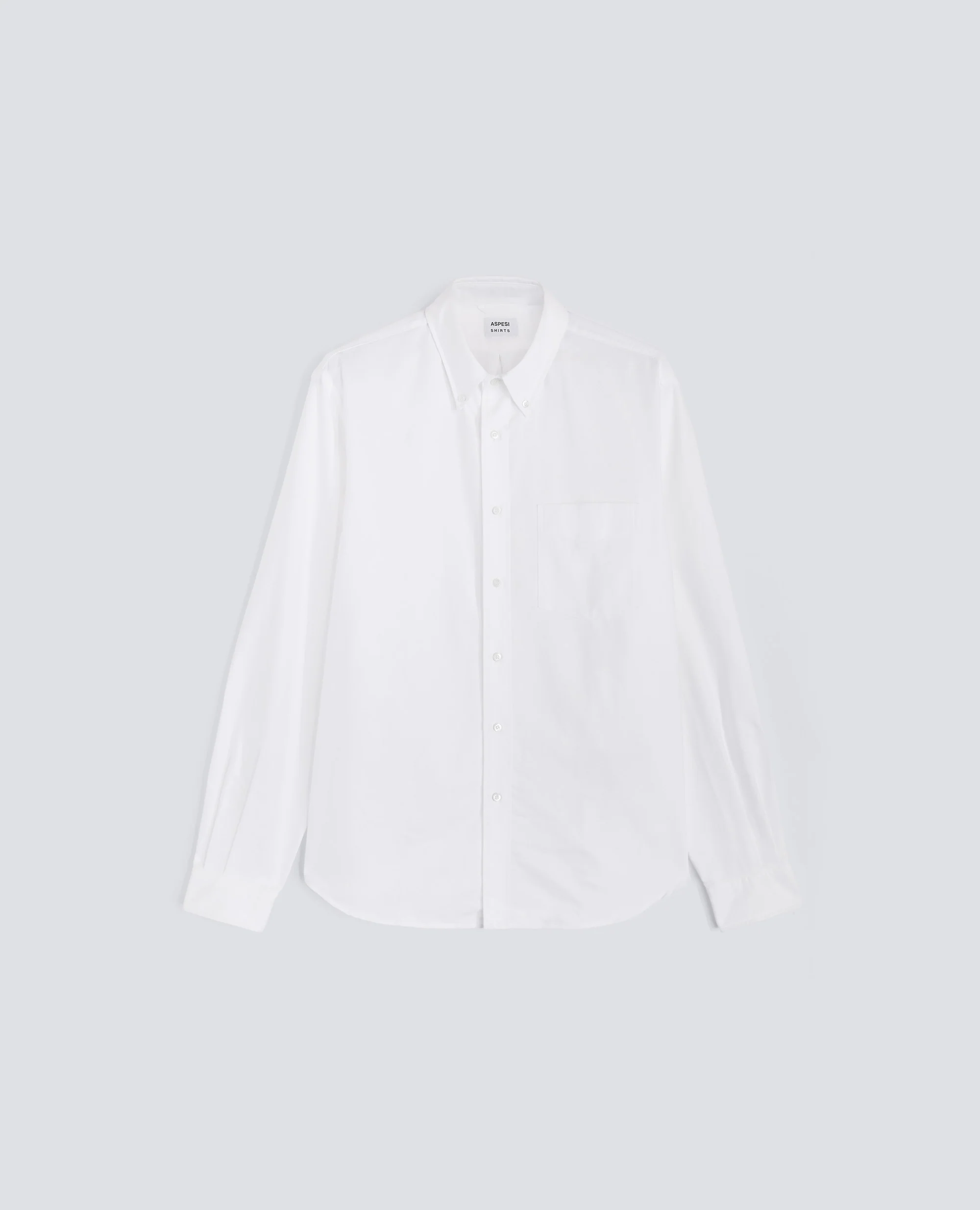 CAMICIA IN COTONE OXFORD CON COLLO BUTTON DOWN - BIANCO