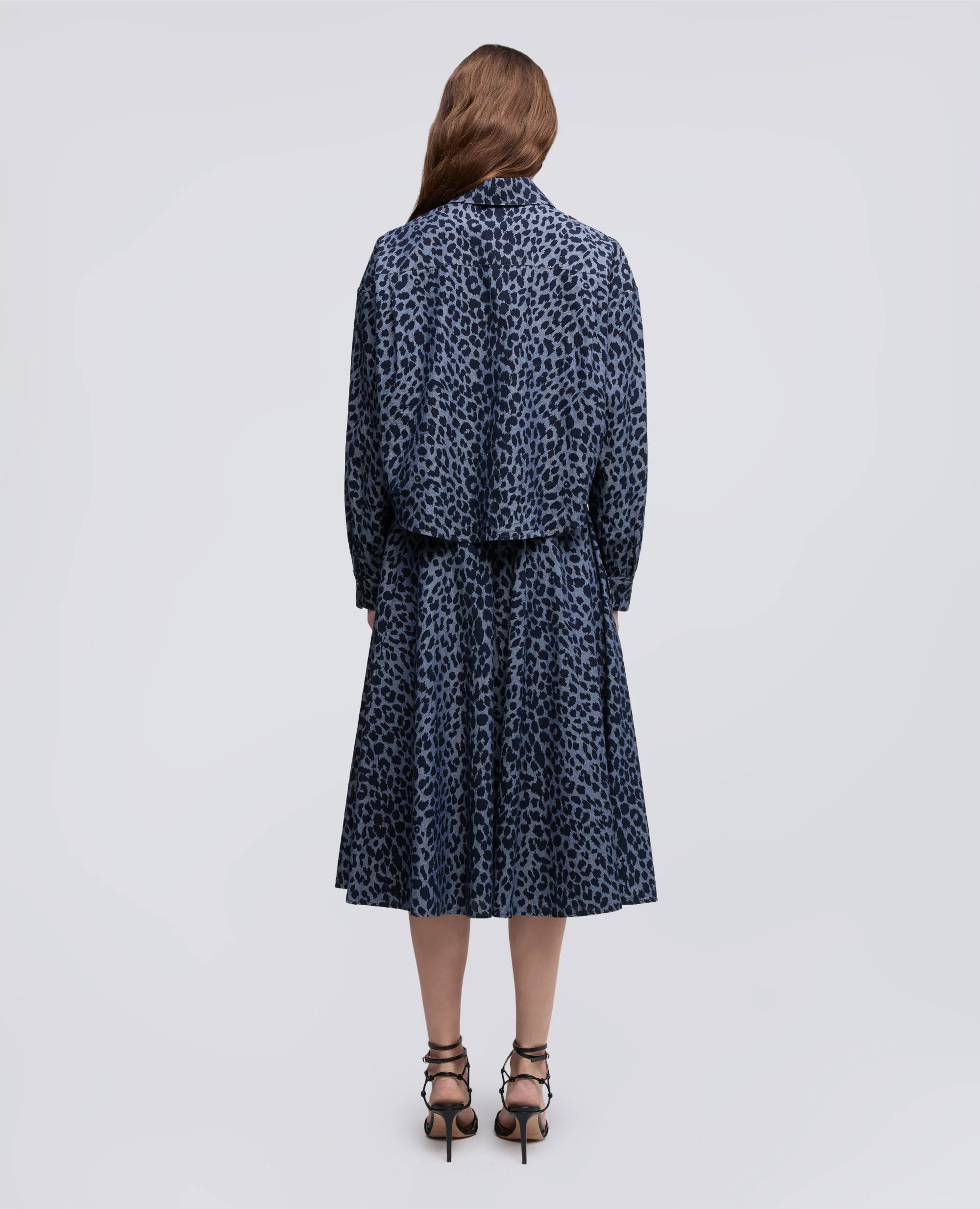 CAMICIA IN CHAMBRAY DI COTONE GIAPPONESE STAMPATO - ANIMALIER - Image 3