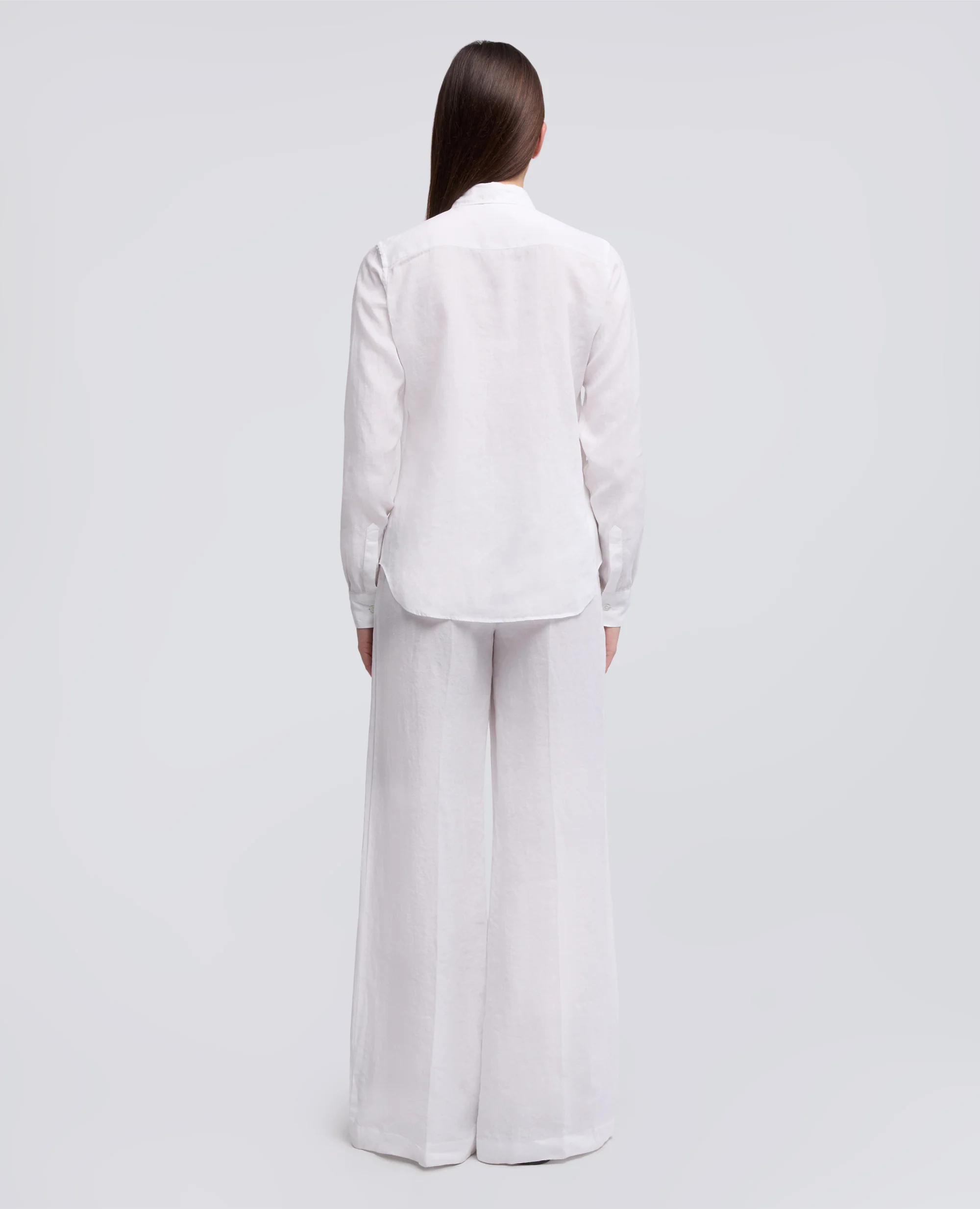 CAMICIA MOD.5422 IN LINO - BIANCO - Image 3
