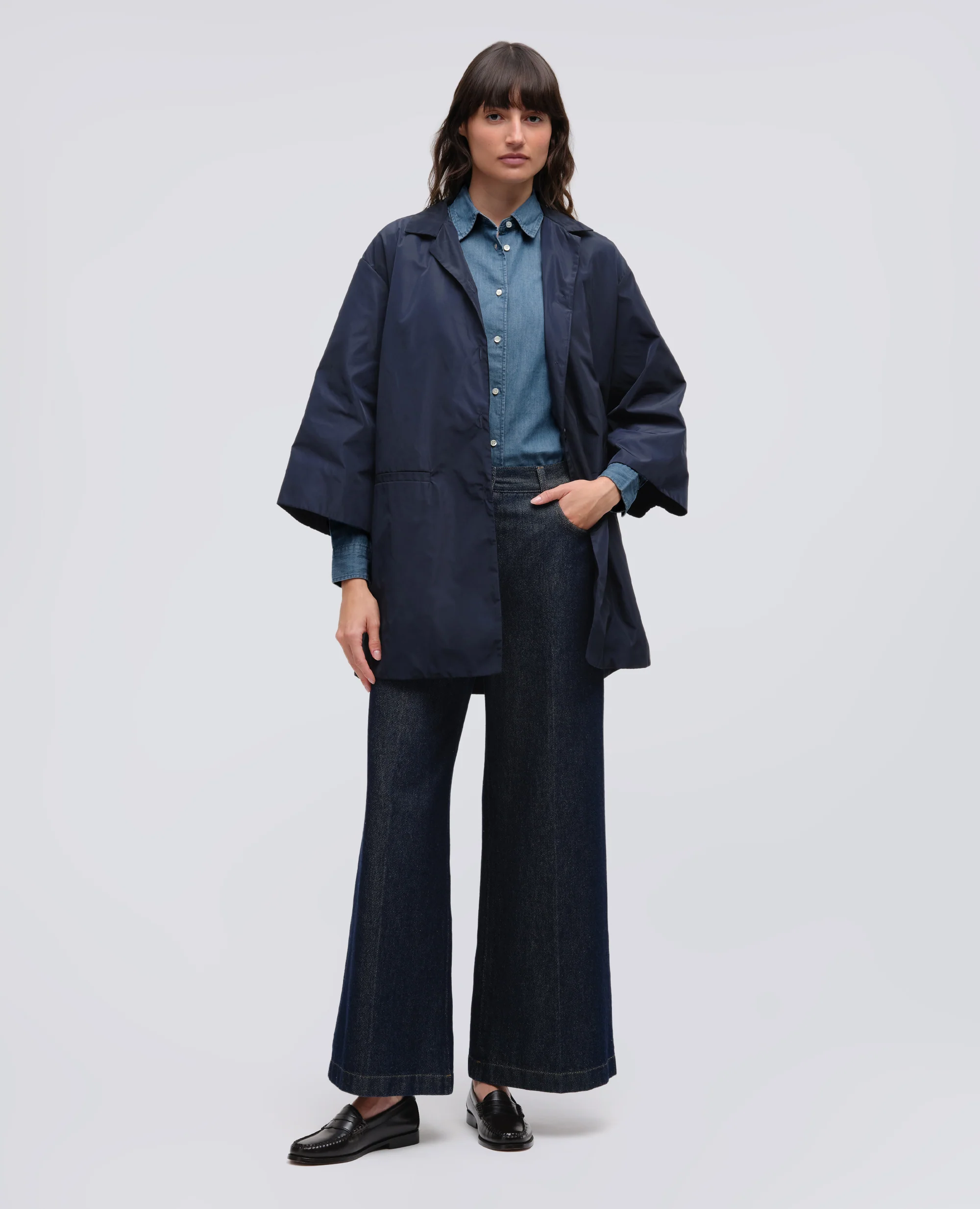 CAMICIA IN DENIM - DENIM - Image 2