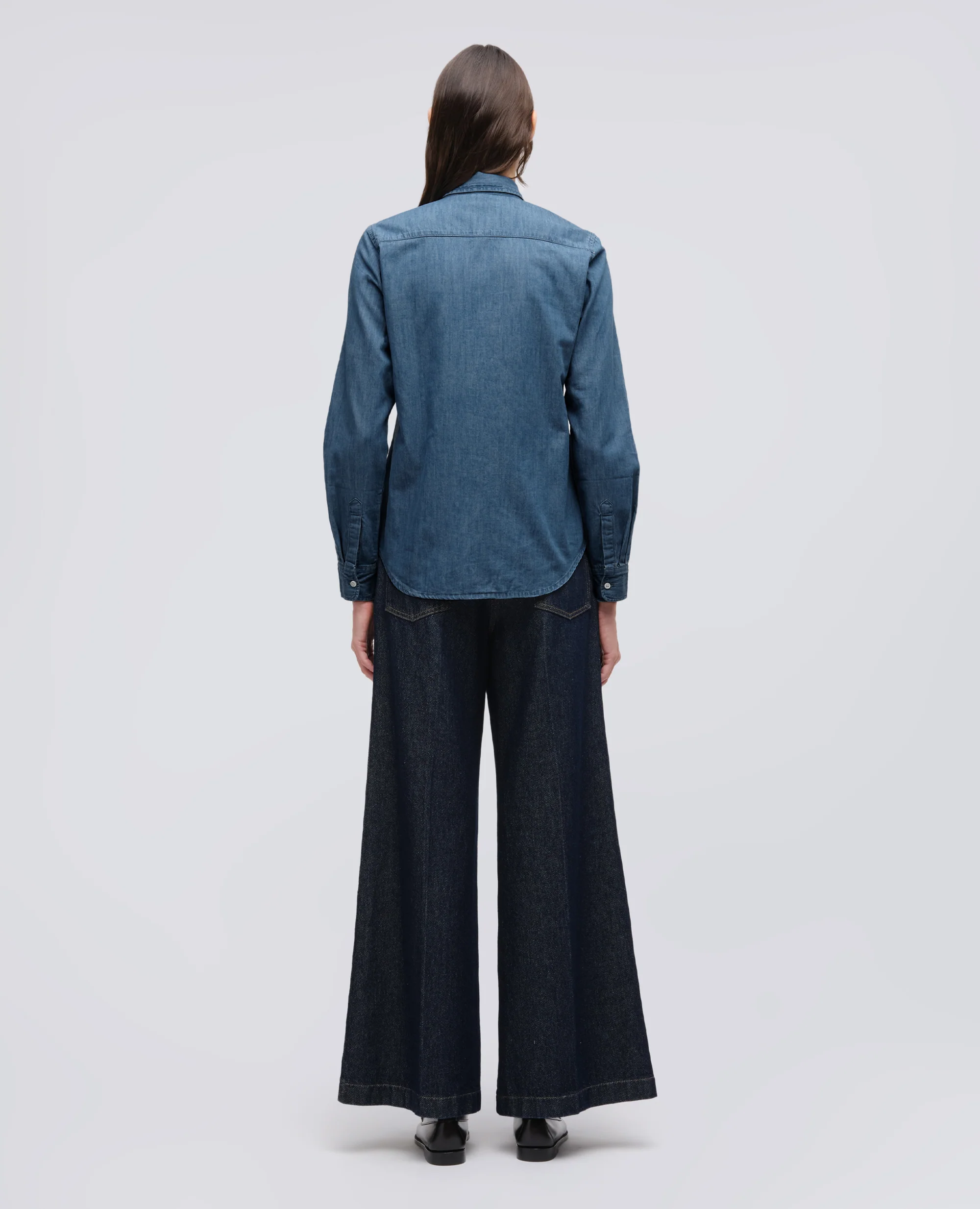 CAMICIA IN DENIM - DENIM - Image 3