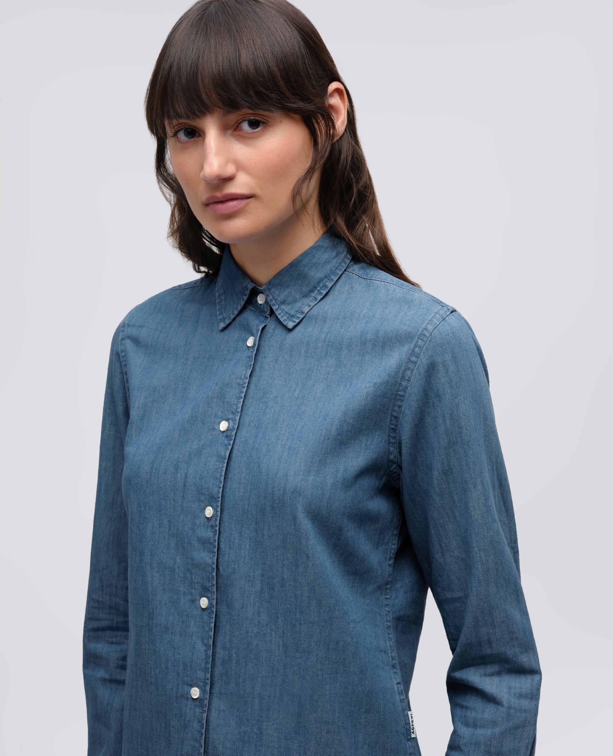 CAMICIA IN DENIM - DENIM - Image 4