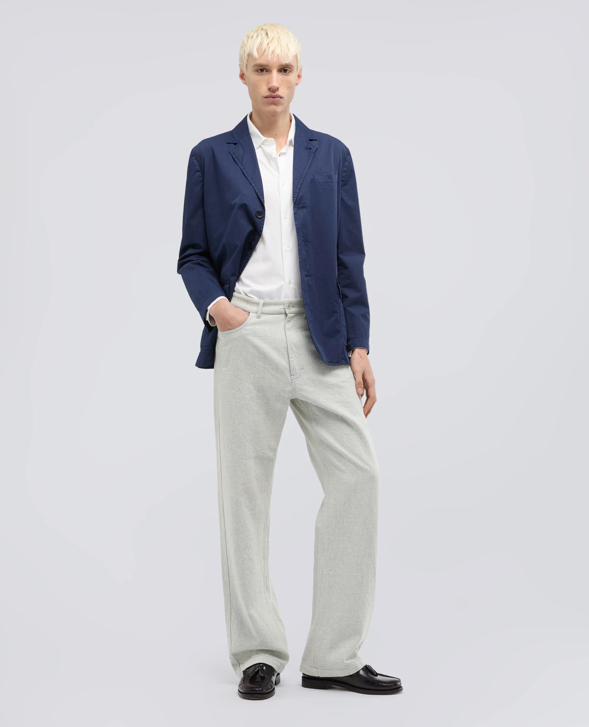 CAMICIA IN JERSEY DI COTONE - BIANCO - Image 2