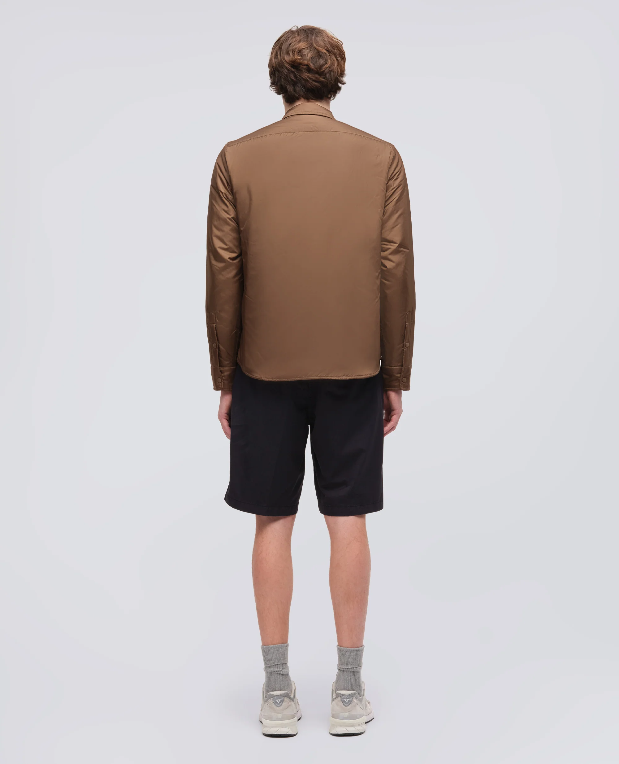 CAMICIA IMBOTTITA IN NYLON LEGGERO - BISCOTTO - Image 3