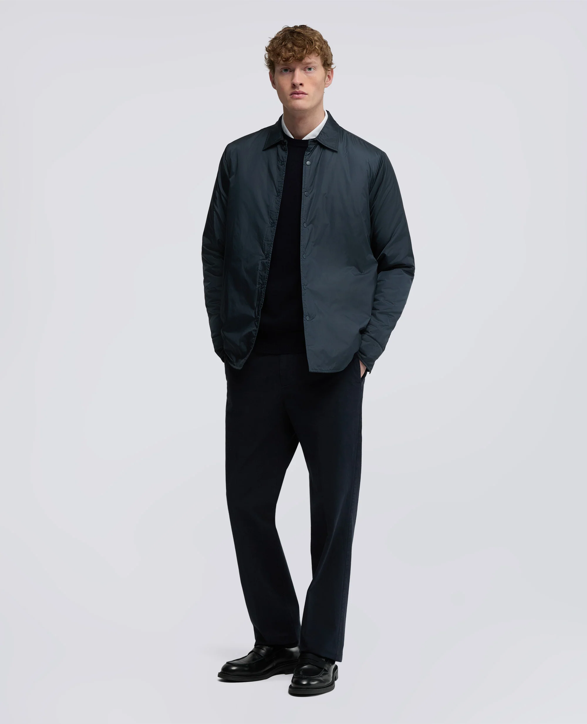 OVERSHIRT IN NYLON IDROREPELLENTE - NAVY - Image 2