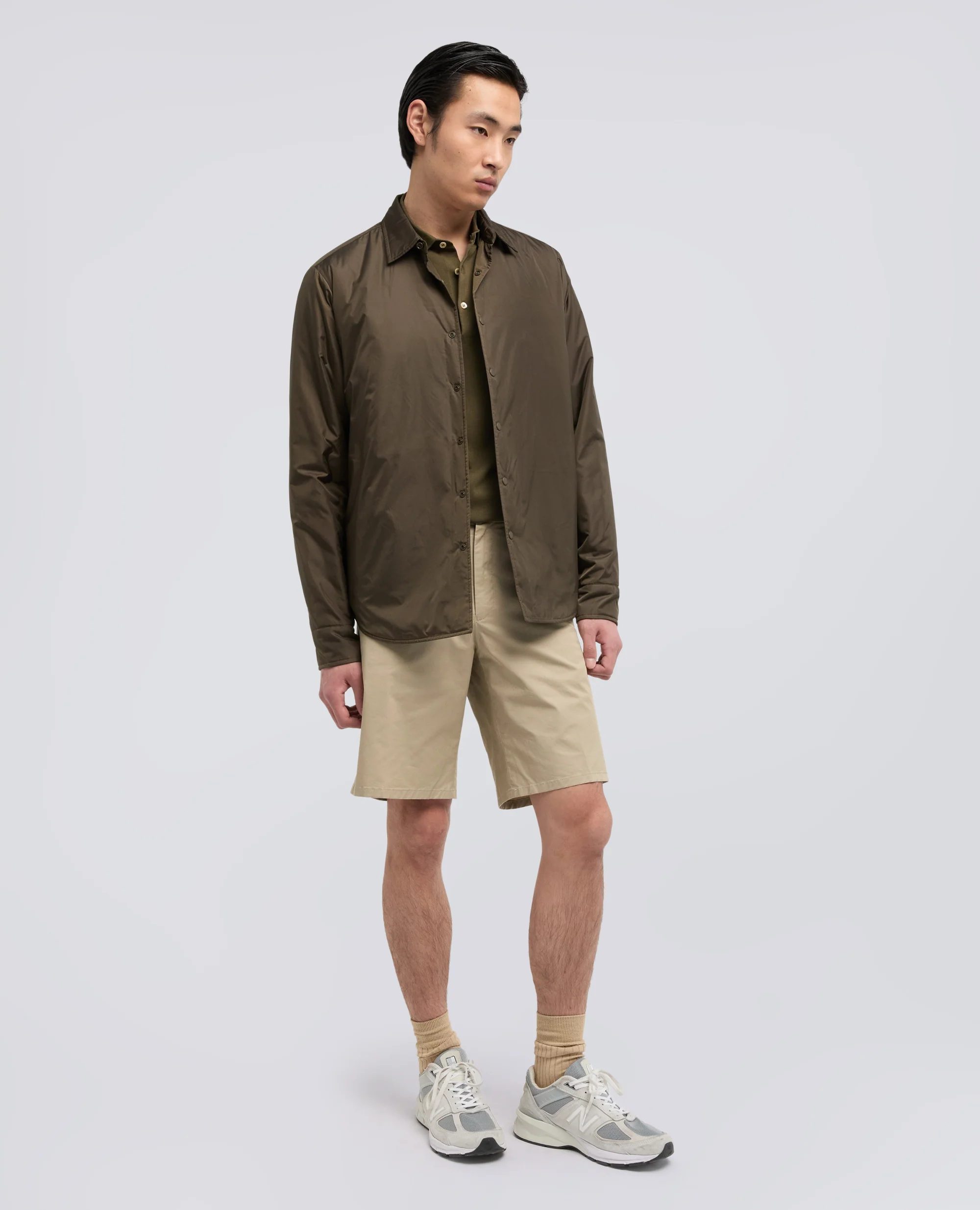OVERSHIRT IN NYLON IDROREPELLENTE - MILITARE - Image 2