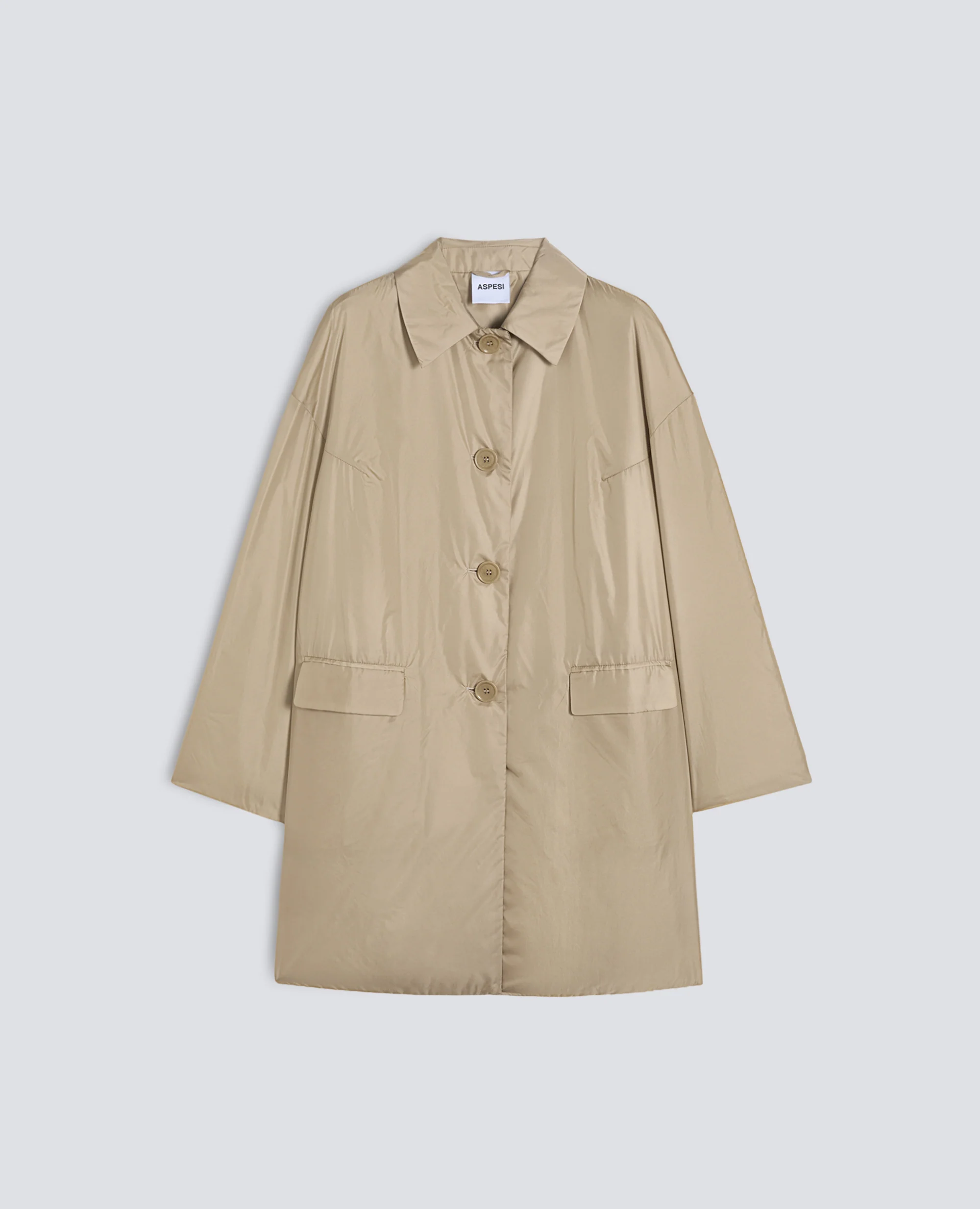 CAPPOTTO TEENA IN NYLON - BEIGE