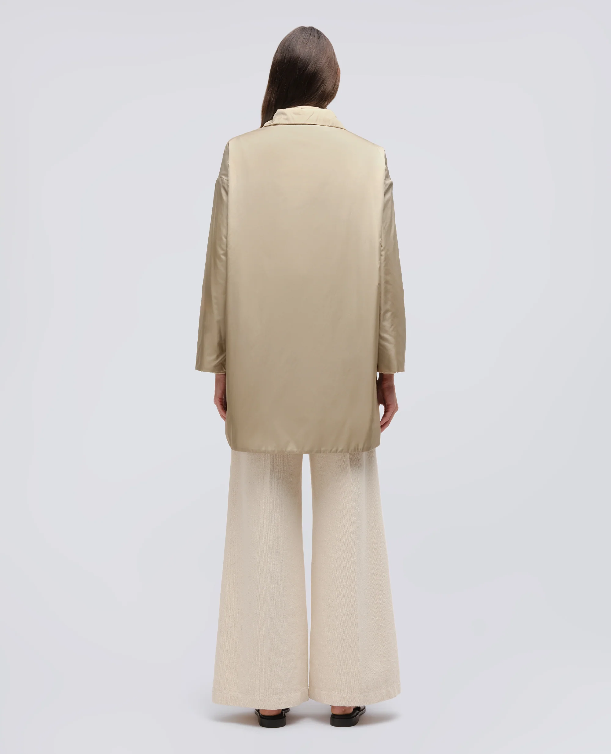 CAPPOTTO TEENA IN NYLON - BEIGE - Image 3