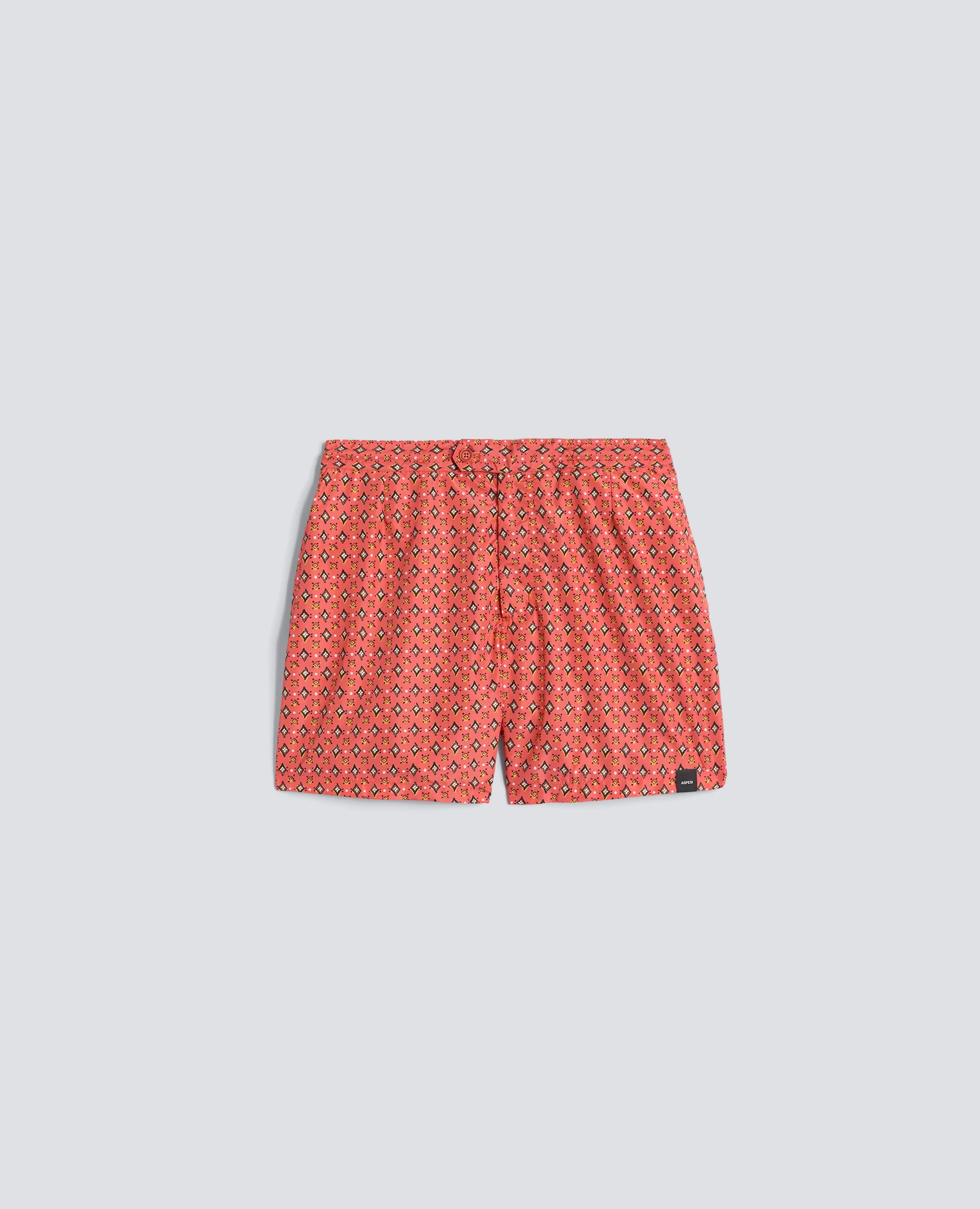 COSTUME IN POLIESTERE STAMPATO WATER REPELLENT - STAMP ARANCIO