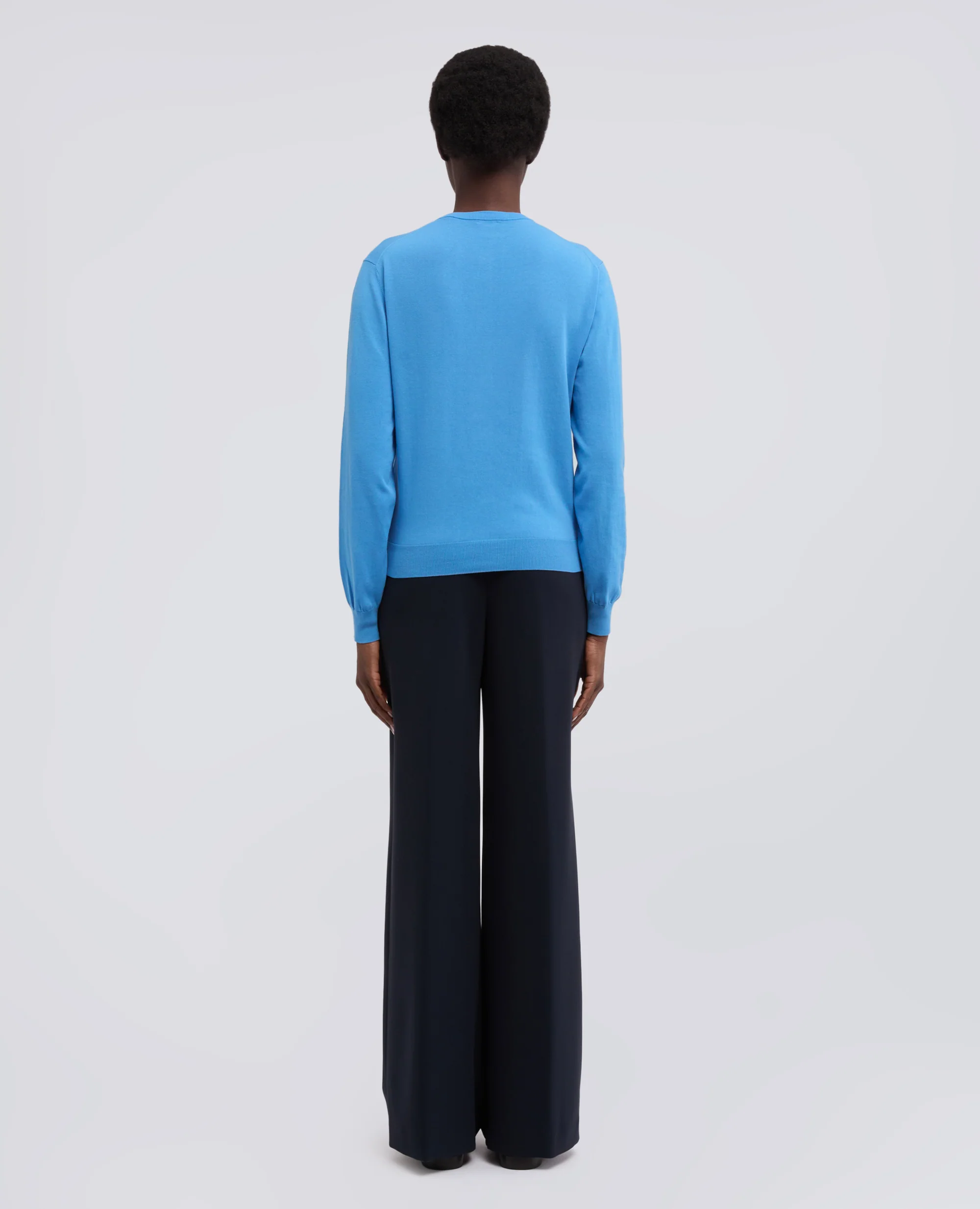 CARGIDAN GIROCOLLO IN COTONE - AZZURRO - Image 3