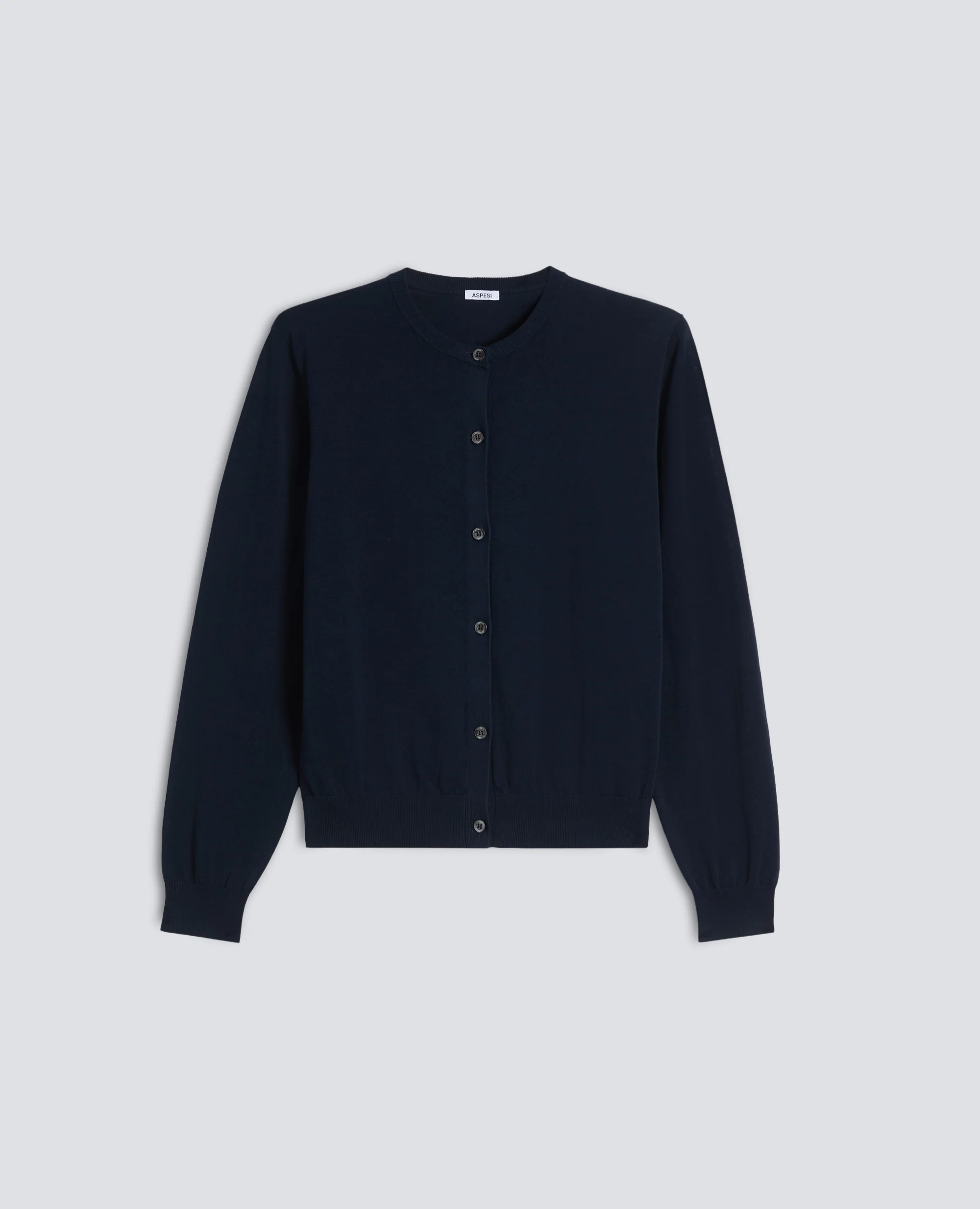 CARGIDAN GIROCOLLO IN COTONE - NAVY