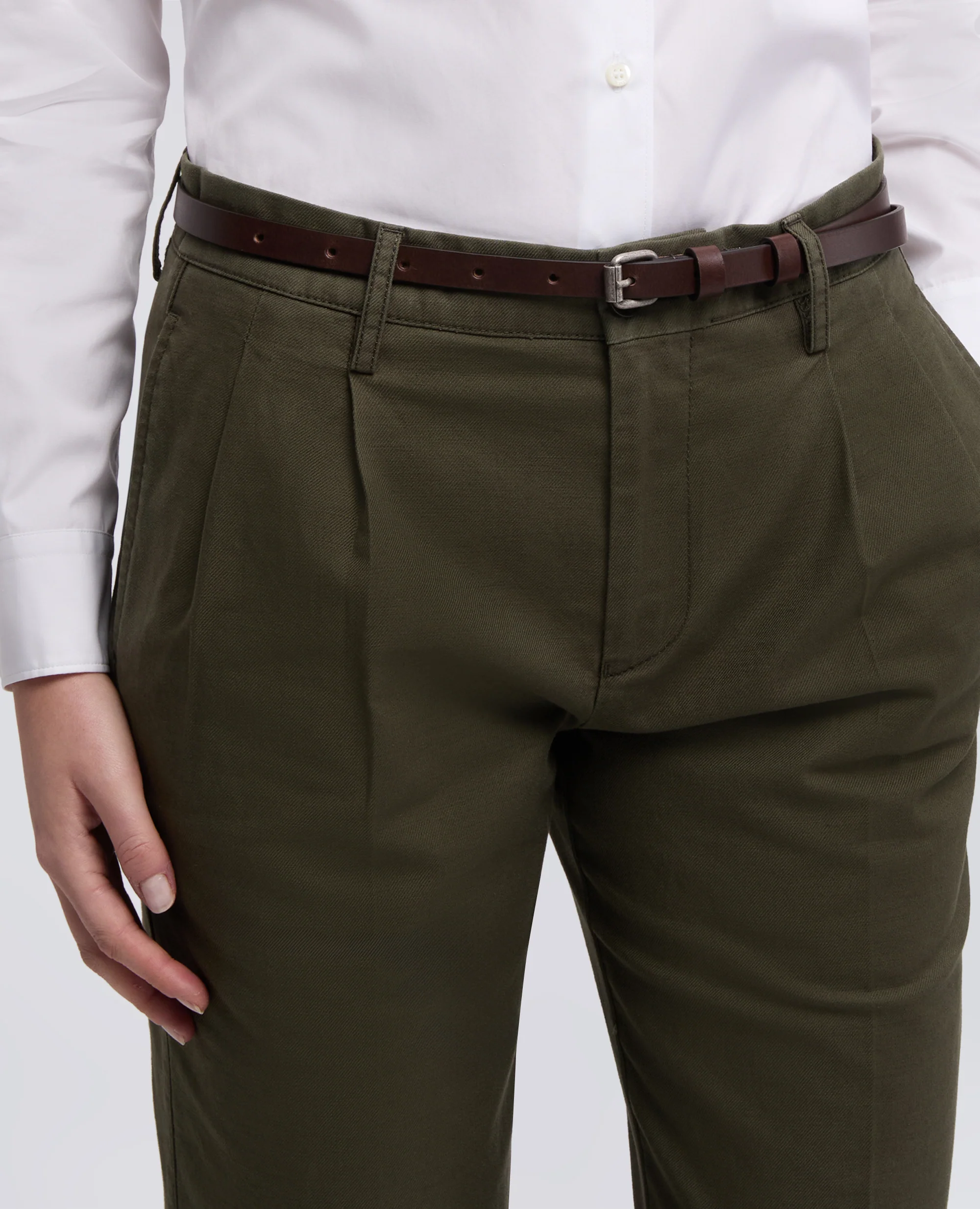 CINTURA DA DONNA IN PELLE - MARRONE - Image 3