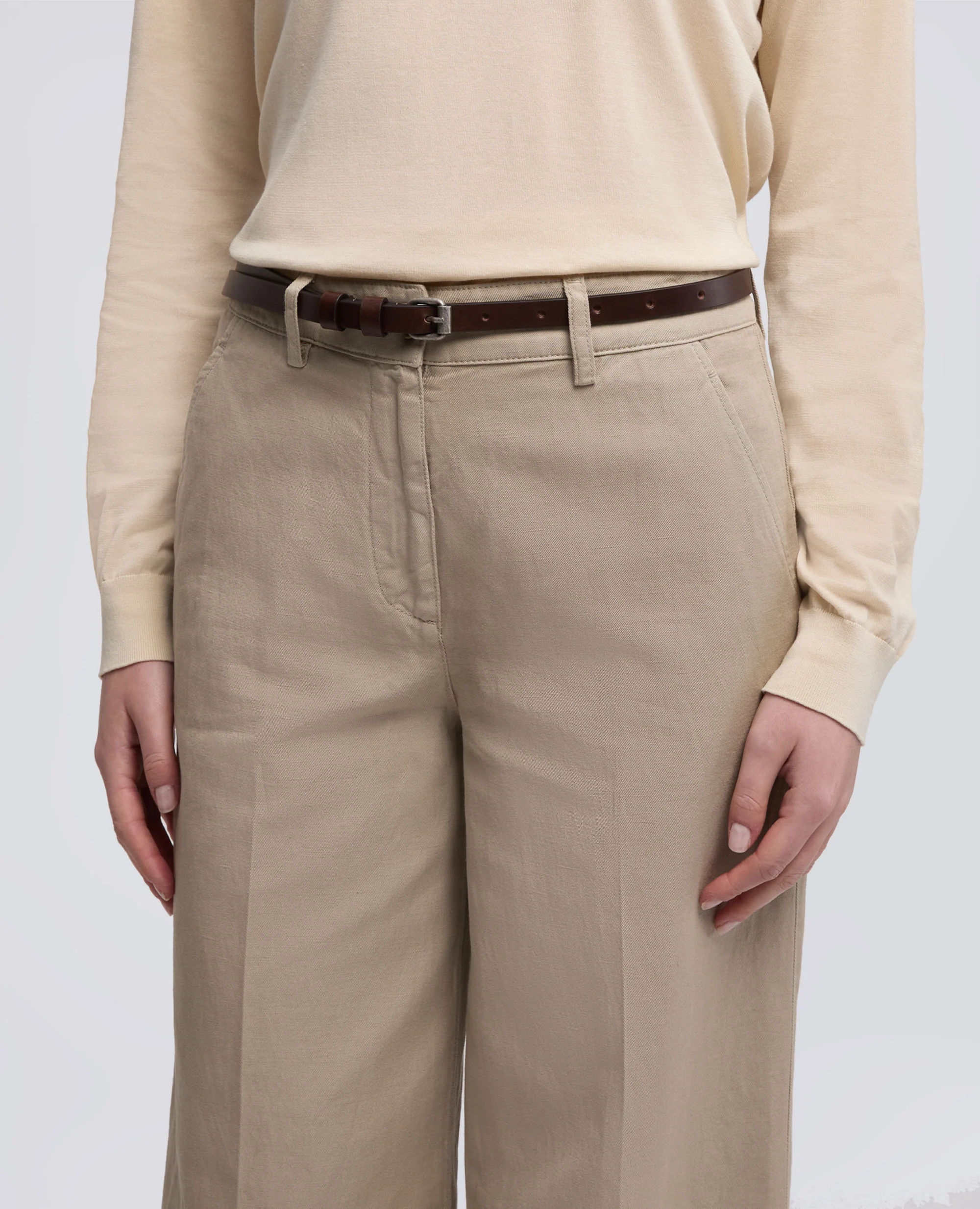 CINTURA DA DONNA IN PELLE - MARRONE - Image 4