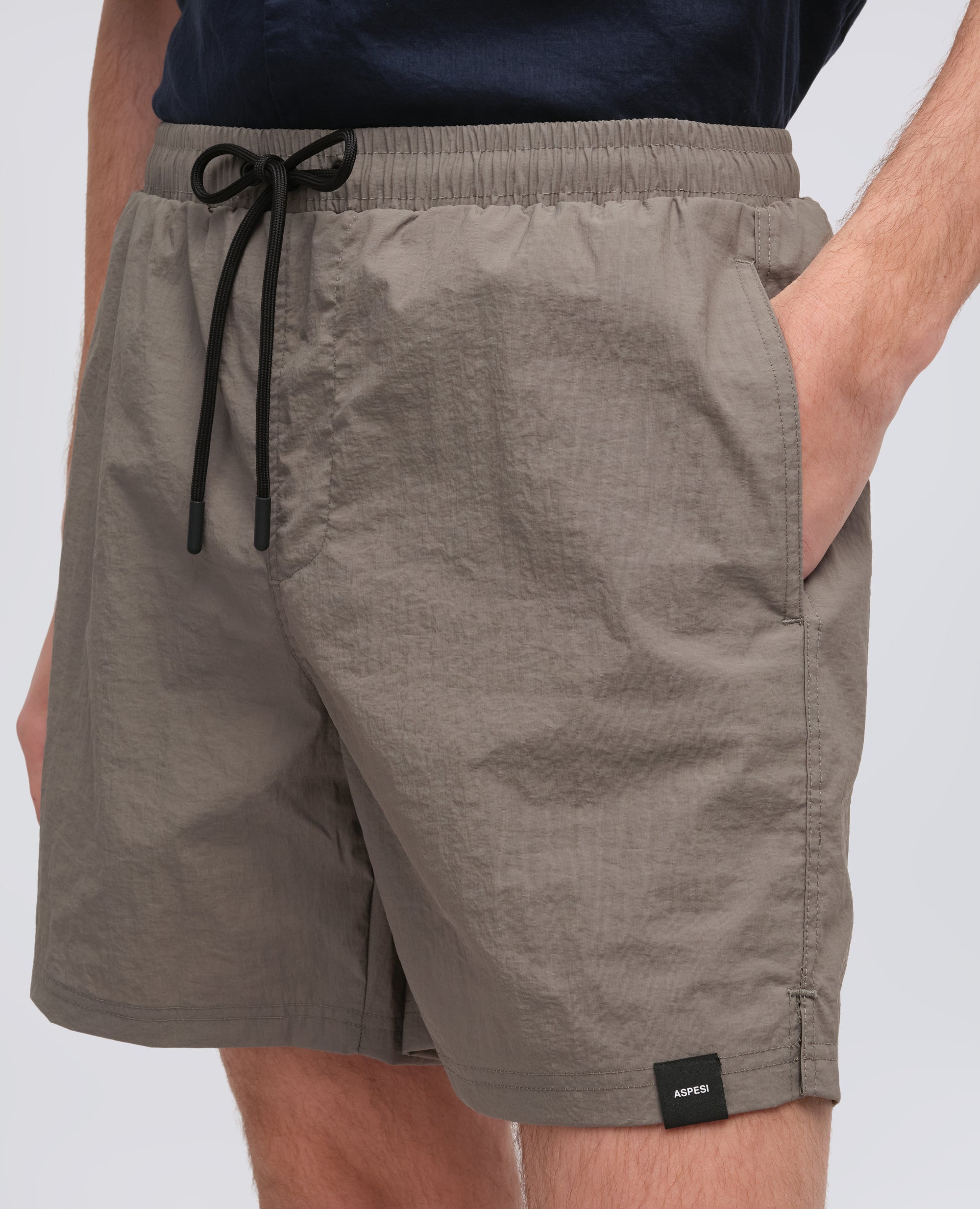 COSTUME IN NYLON CRINKLE - OLIVE - Image 4