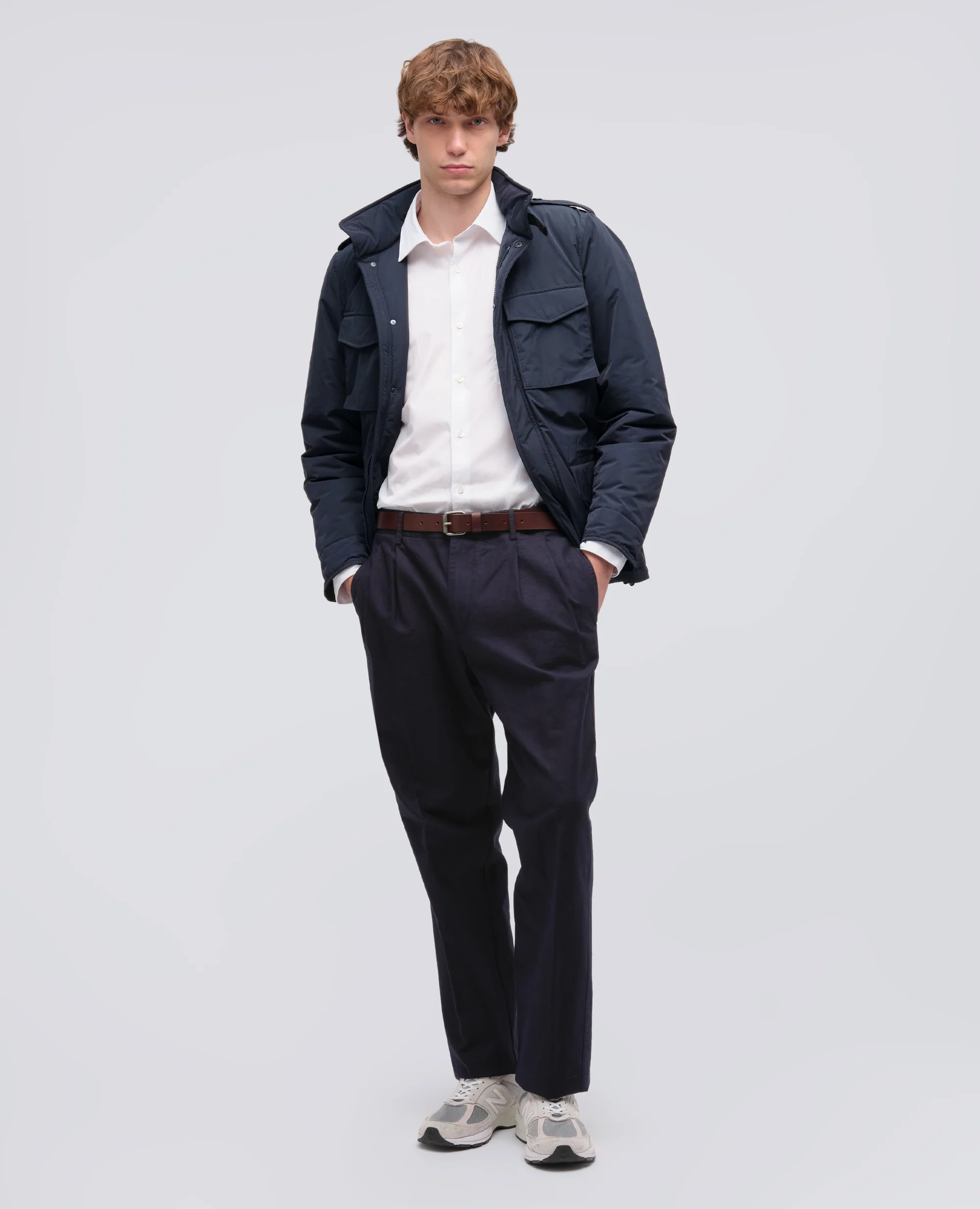 FIELD JACKET MINI FIELD VENTO IN NYLON - NAVY - Image 2