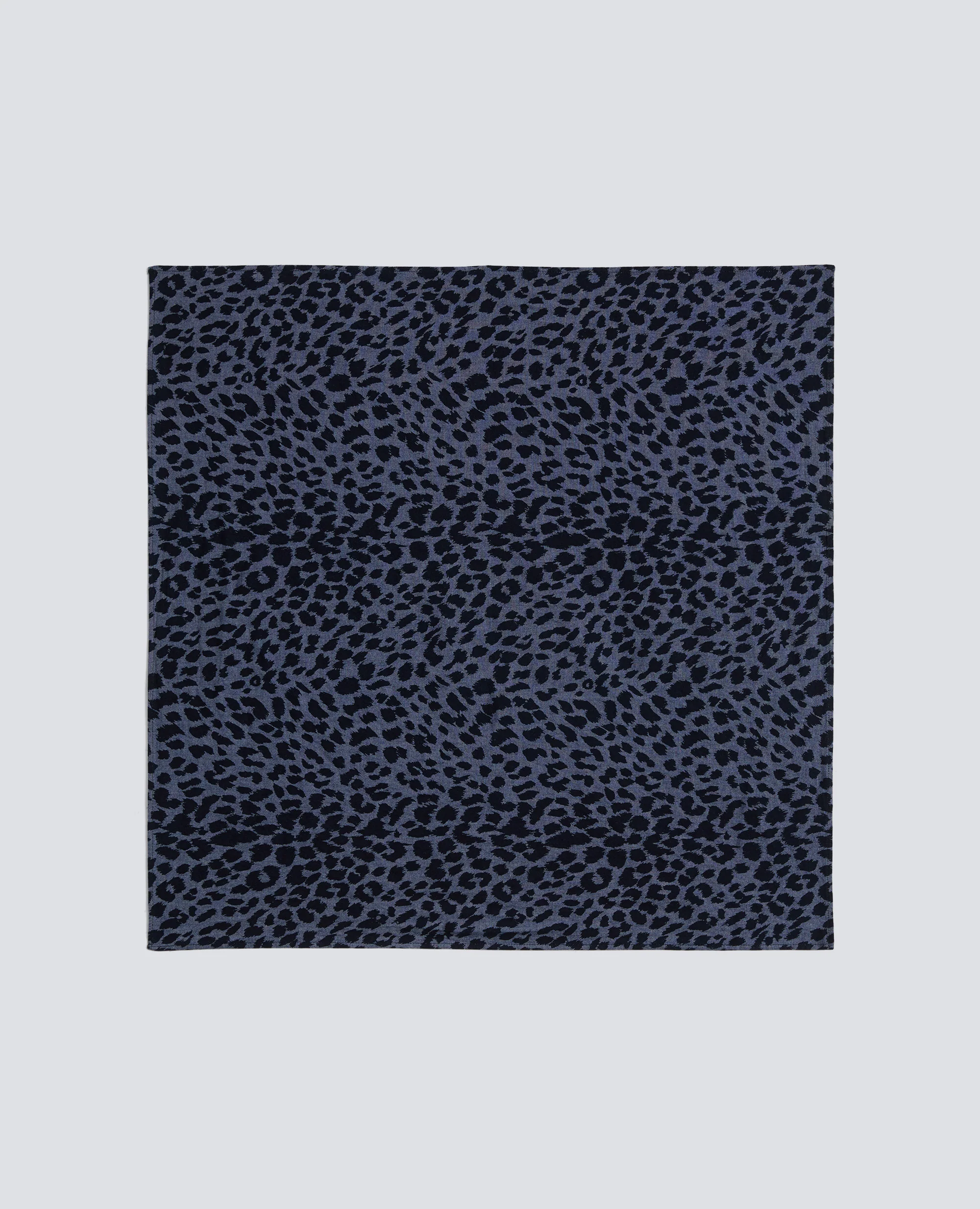 FOULARD IN CHAMBRAY DI COTONE GIAPPONESE - ANIMALIER