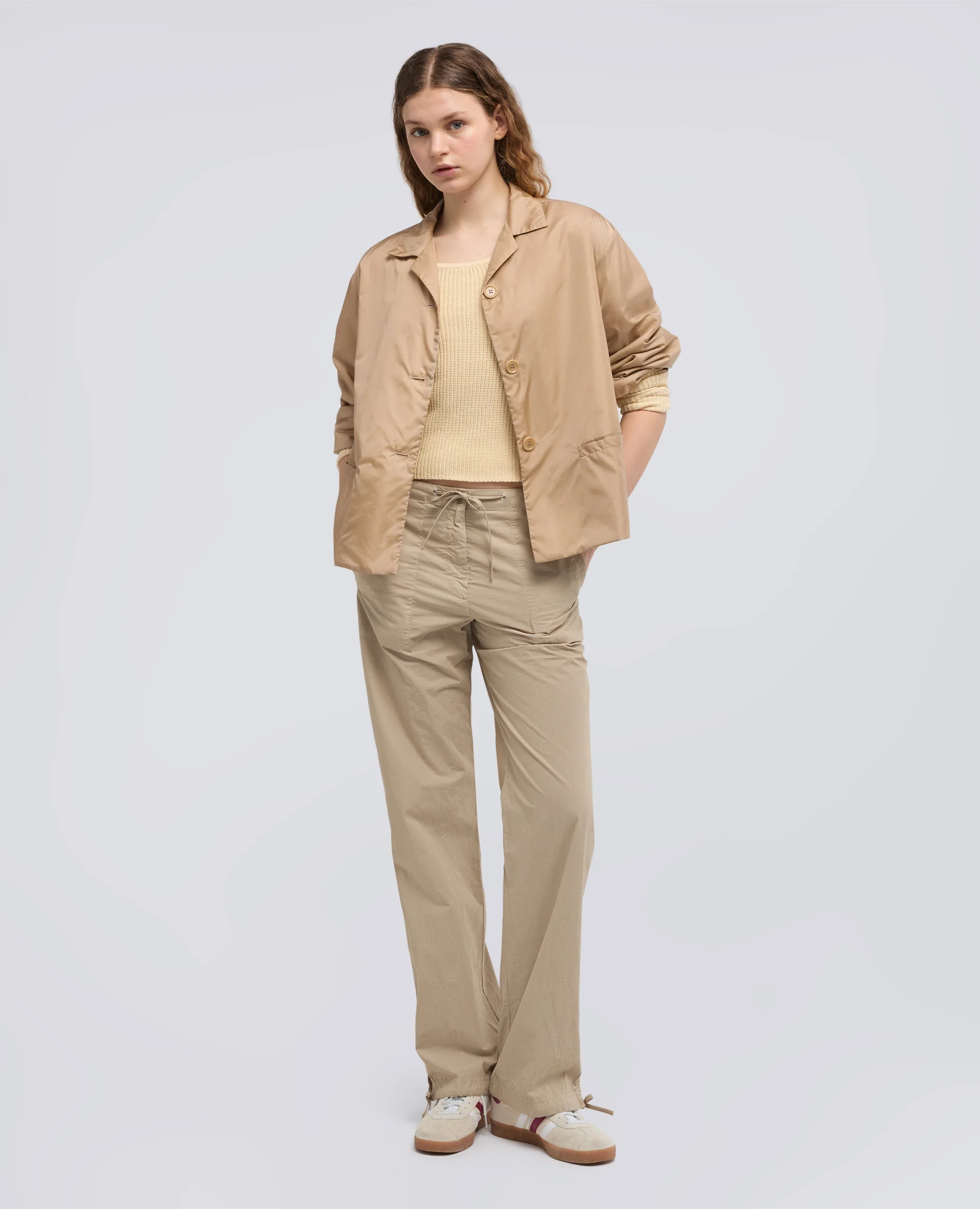 GIACCA IN NYLON - BEIGE - Image 2