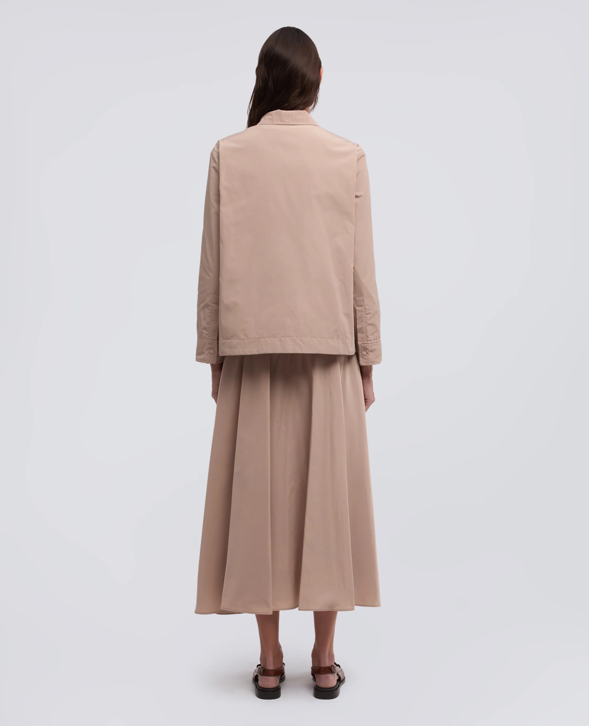 GIACCA IN POLIESTERE TECNICO - BEIGE - Image 3