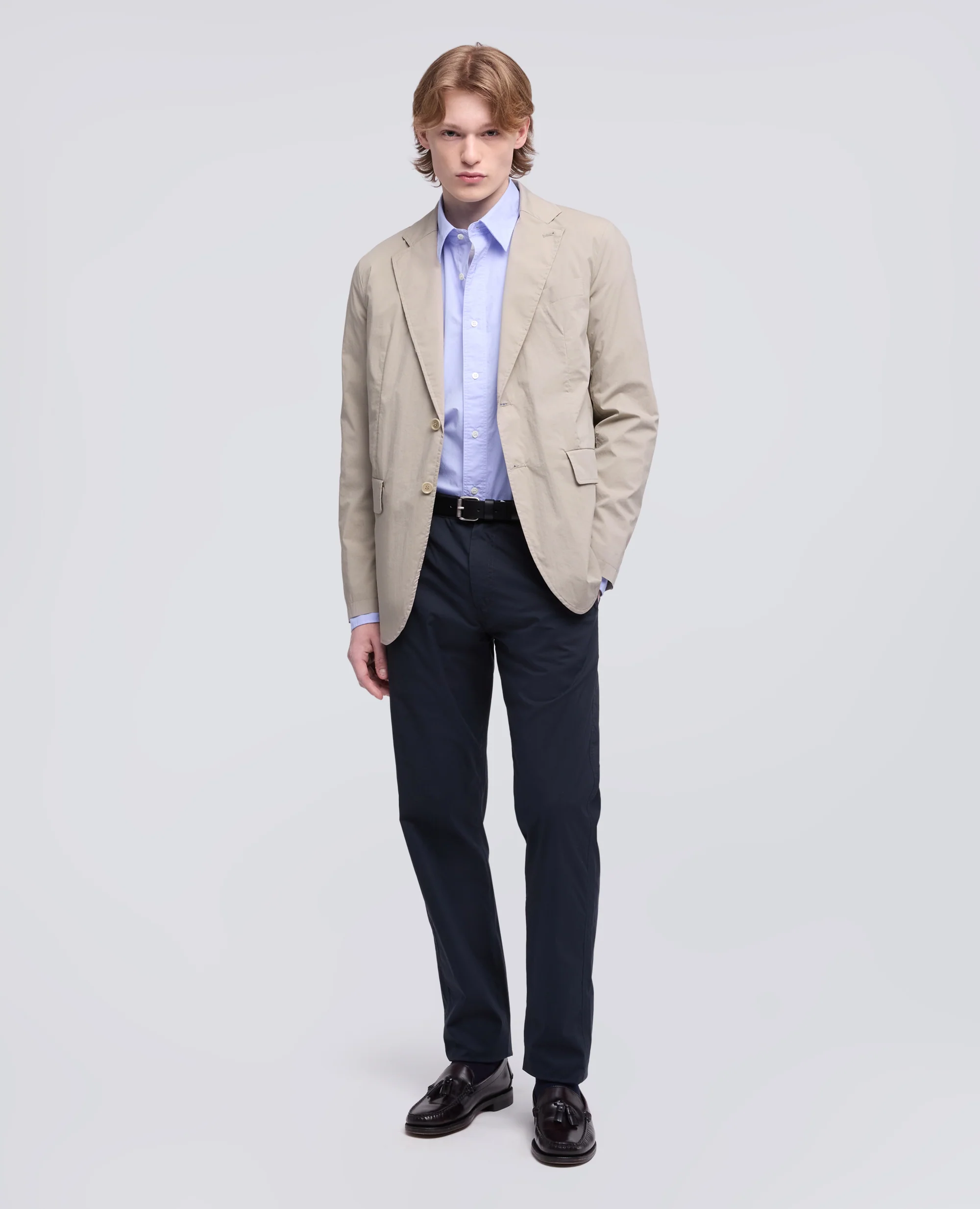 BLAZER IN POPELINE COTONE-NYLON COMFORT - COLONIALE - Image 2