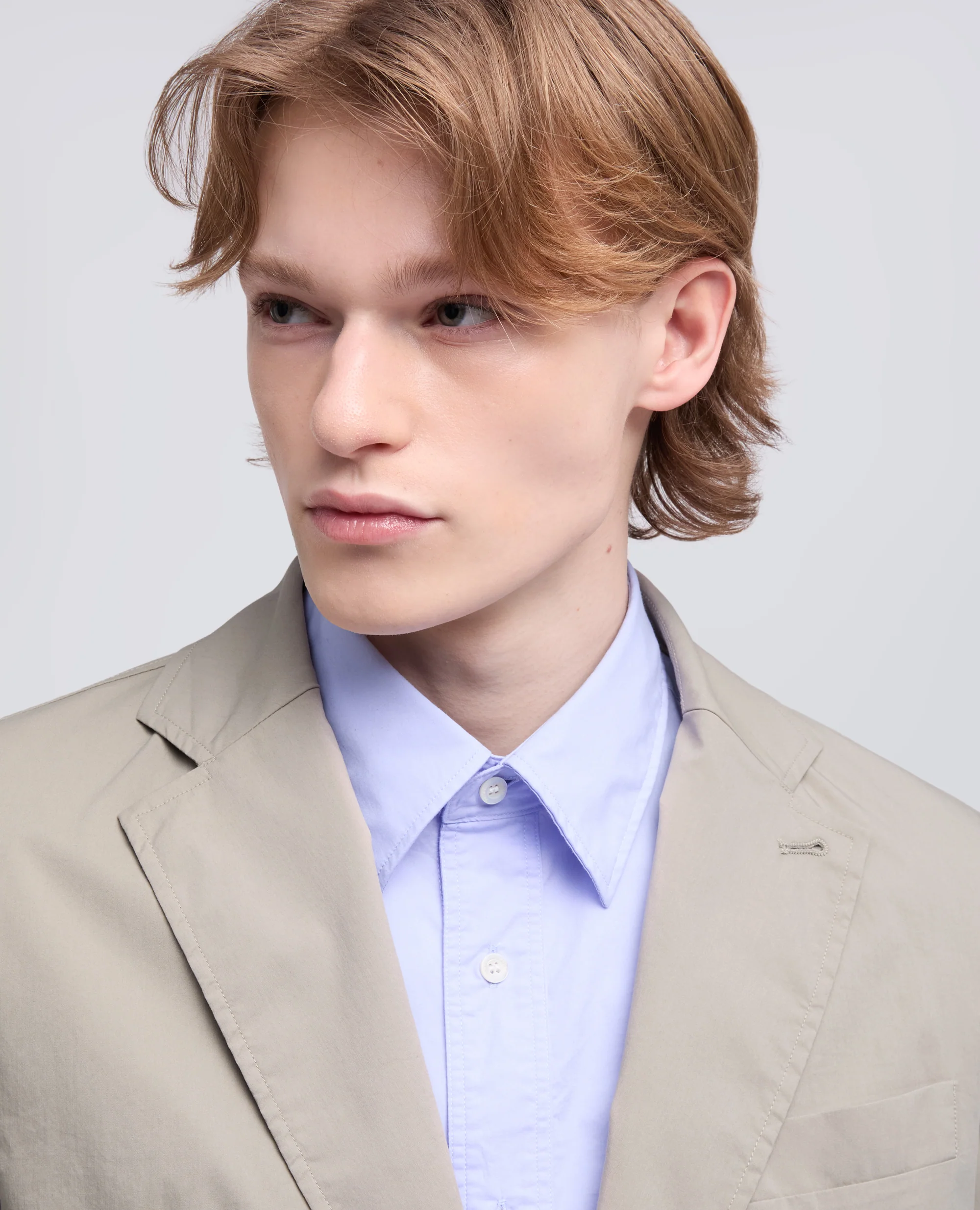 BLAZER IN POPELINE COTONE-NYLON COMFORT - COLONIALE - Image 4