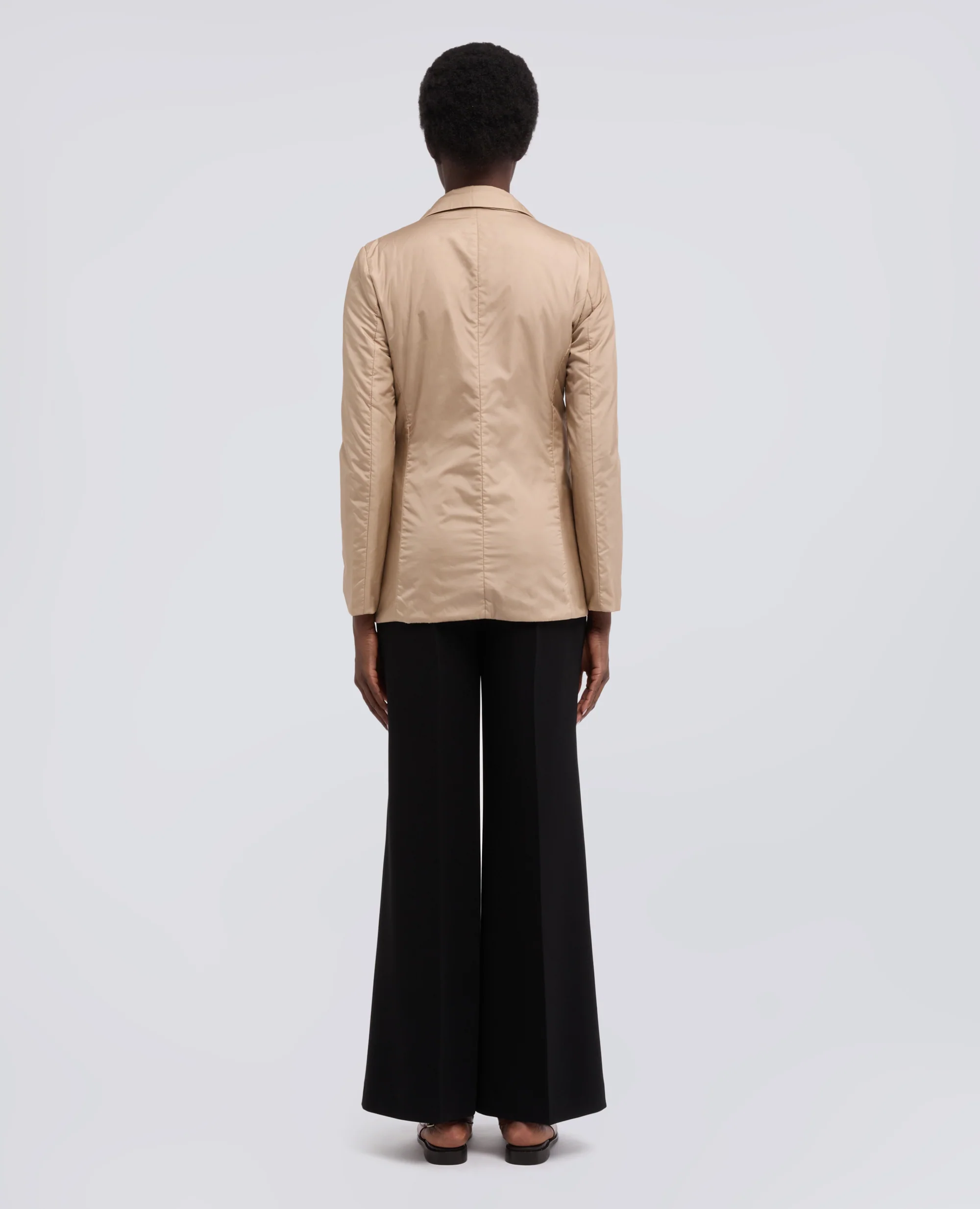 GIACCA IN NYLON IMBOTTITA - BEIGE - Image 3