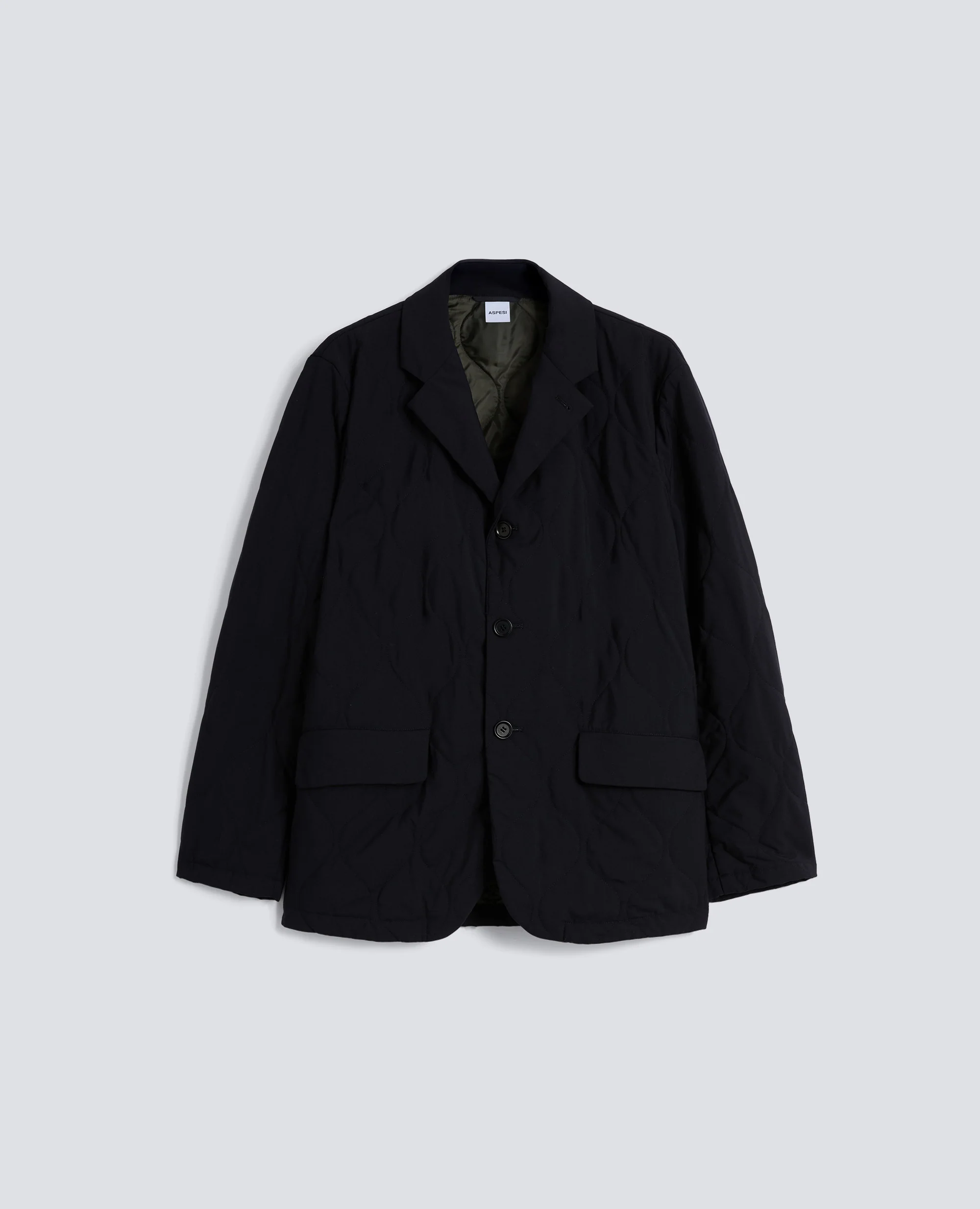 GIACCA IN TECNOLANA IMBOTTITA - BLU/BLACK