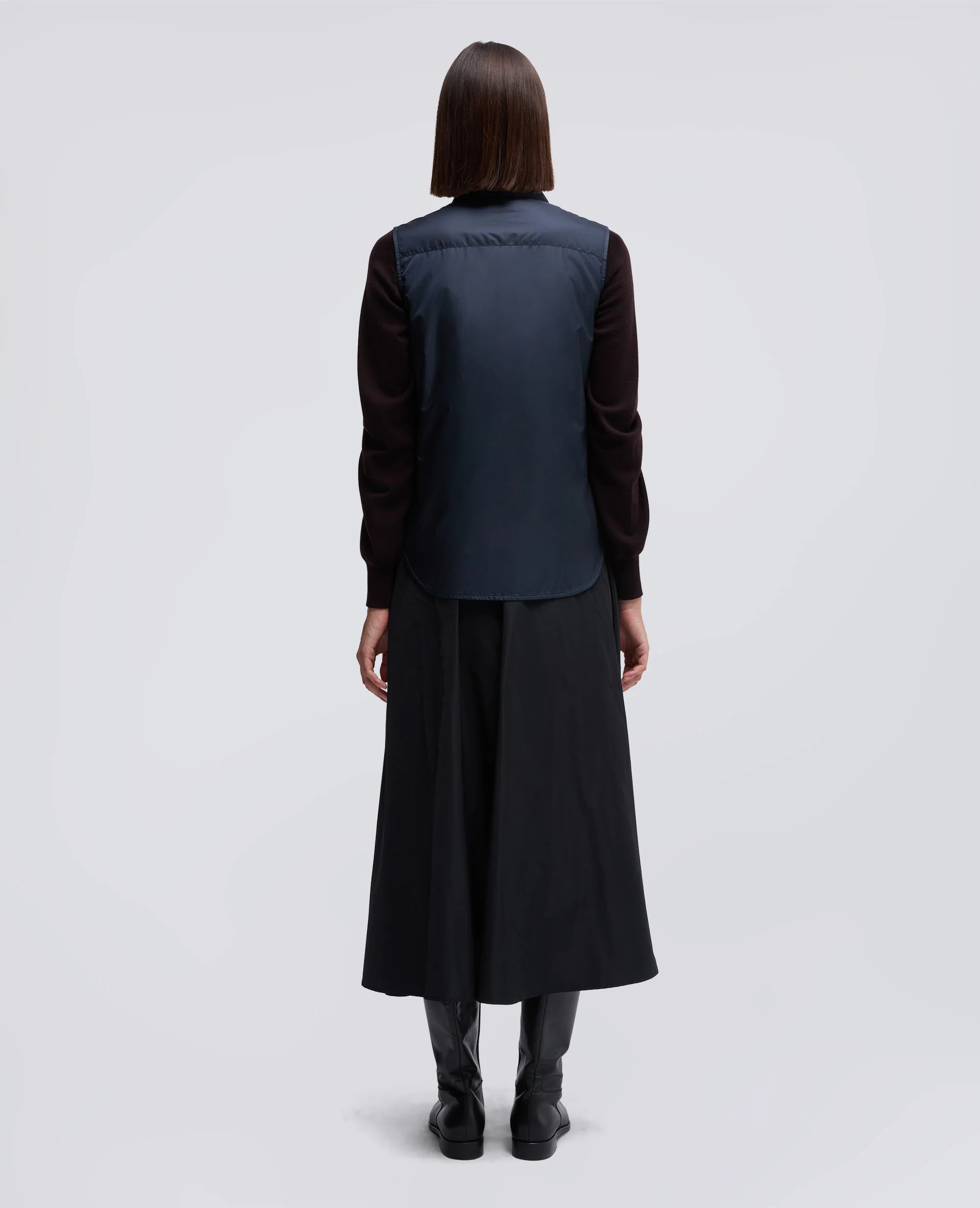 GILET DOT IN NYLON - NAVY - Image 3