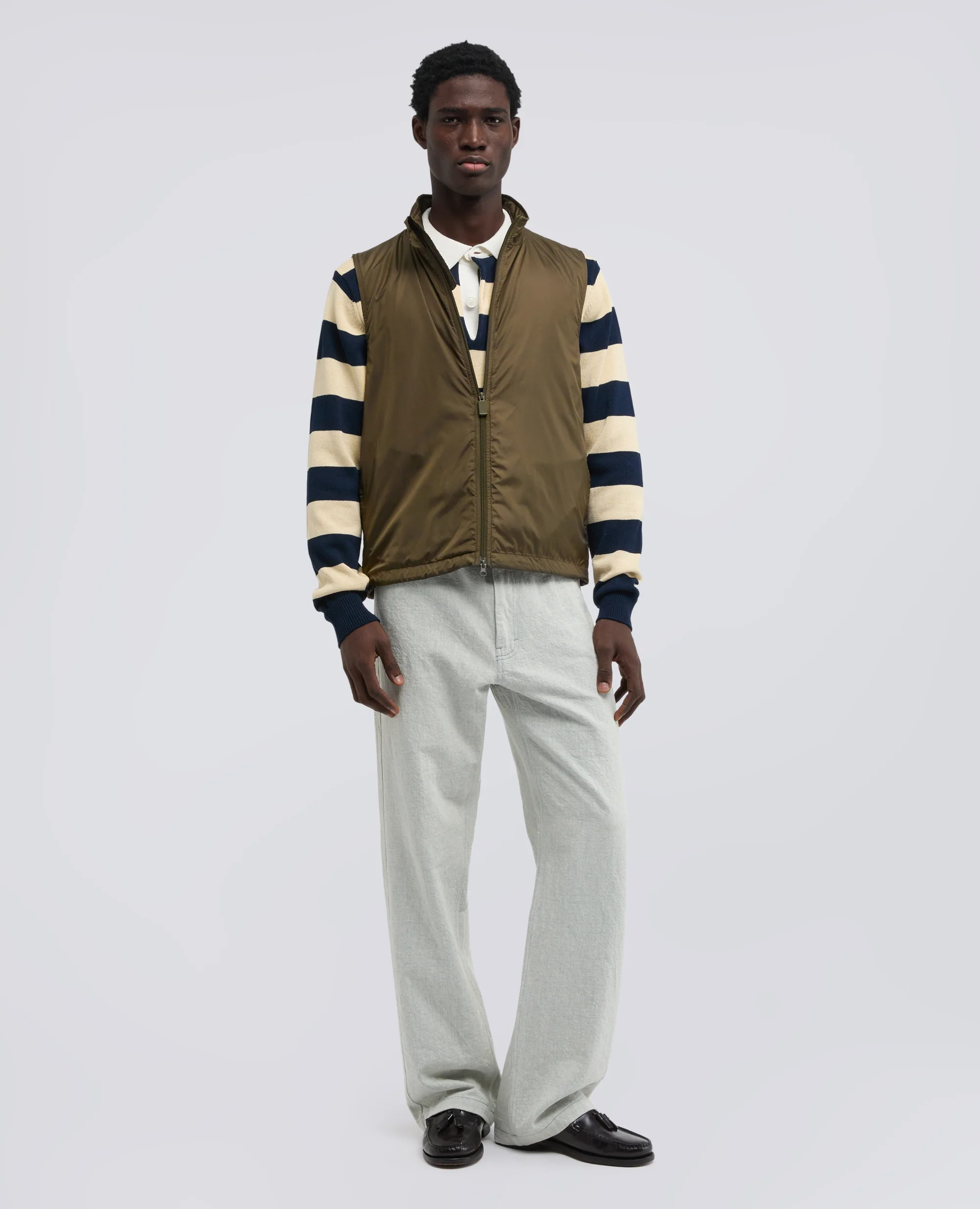 GILET VERNES IN NYLON - MILITARE - Image 2