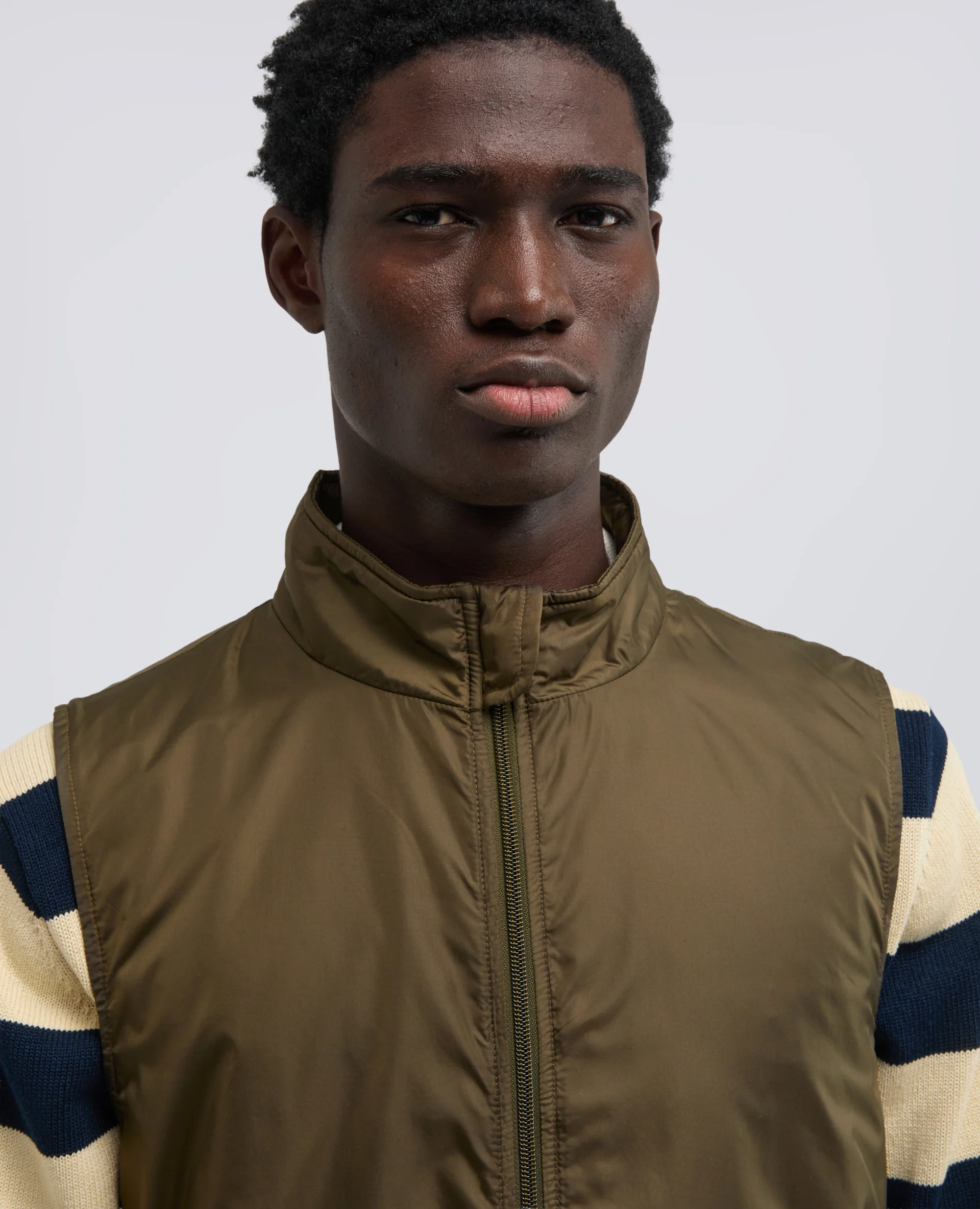 GILET VERNES IN NYLON - MILITARE - Image 4