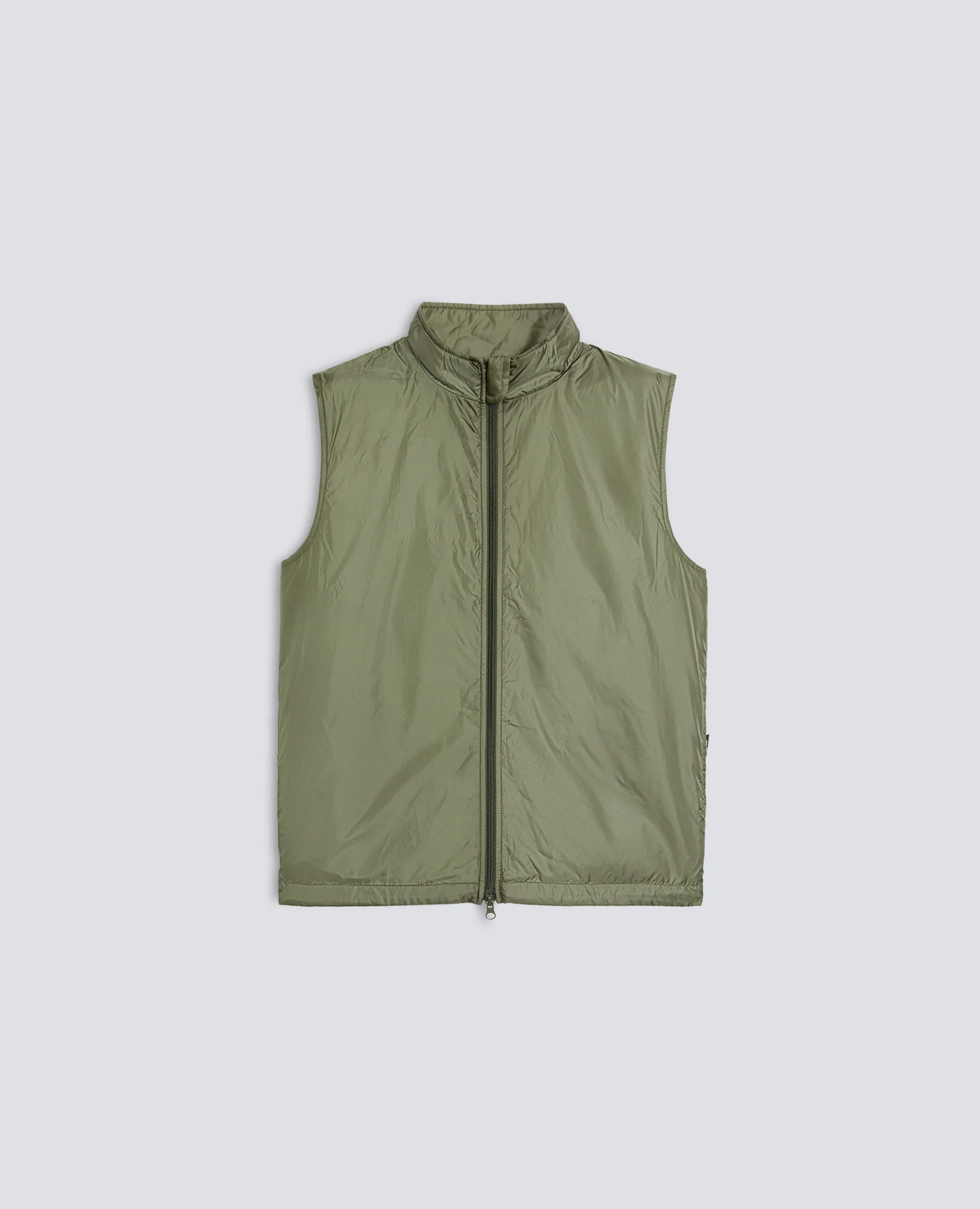 GILET VERNES IN NYLON - OLIVA
