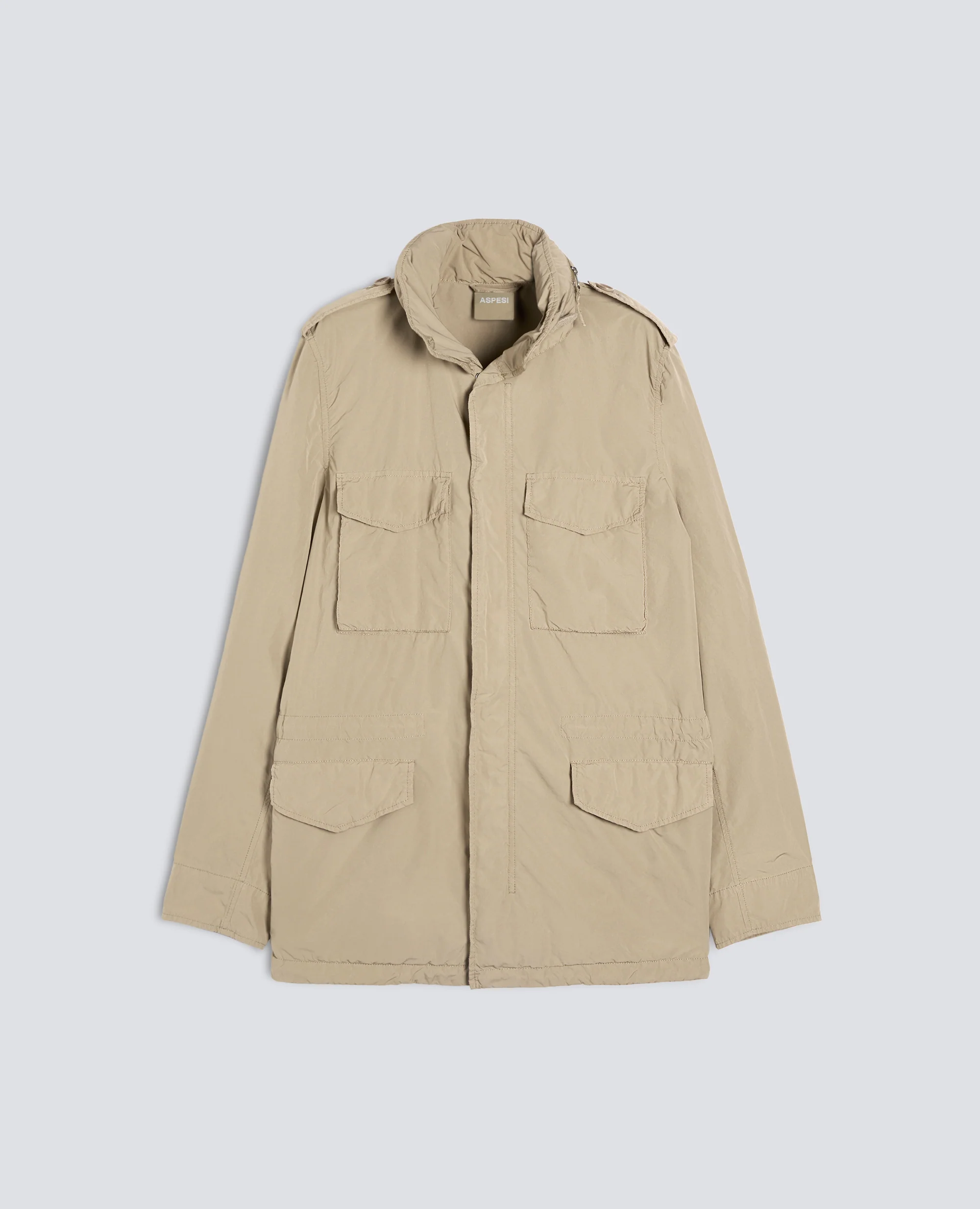 GIUBBOTTO 65 REPLICA IN POLIESTERE E NYLON COMPATTO - BEIGE