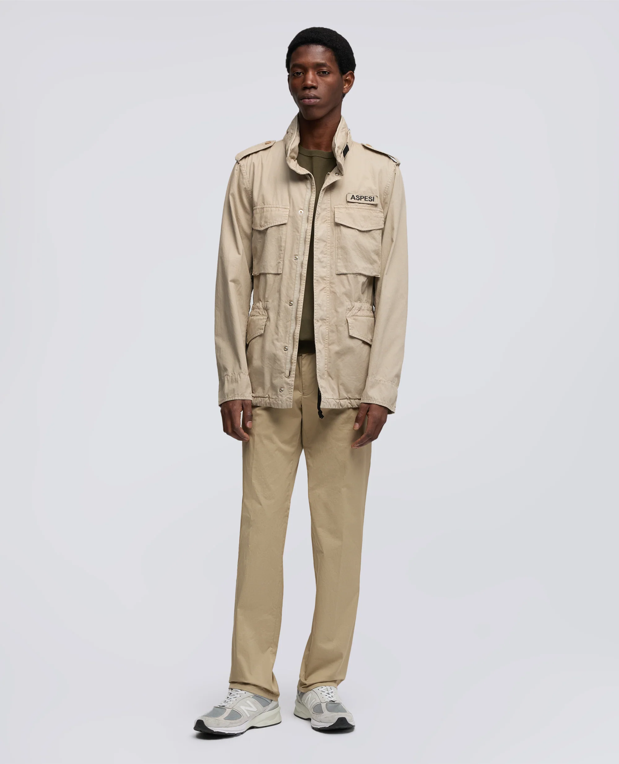 GIUBBOTTO MINI FIELD VENTO IN GABARDINA DI COTONE - BEIGE - Image 2