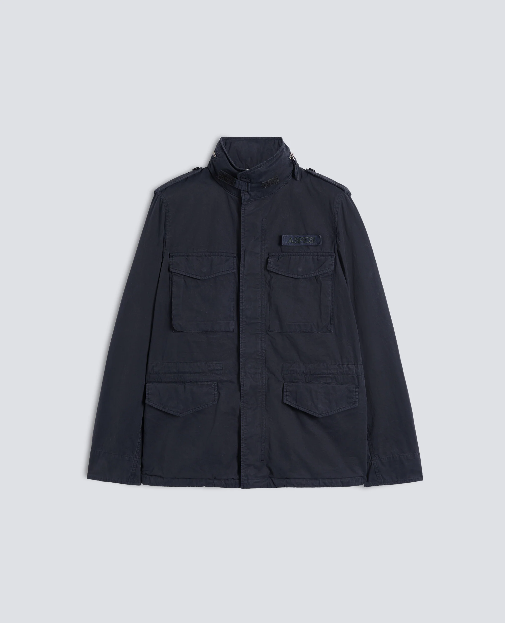 GIUBBOTTO MINI FIELD VENTO IN GABARDINA DI COTONE - NAVY