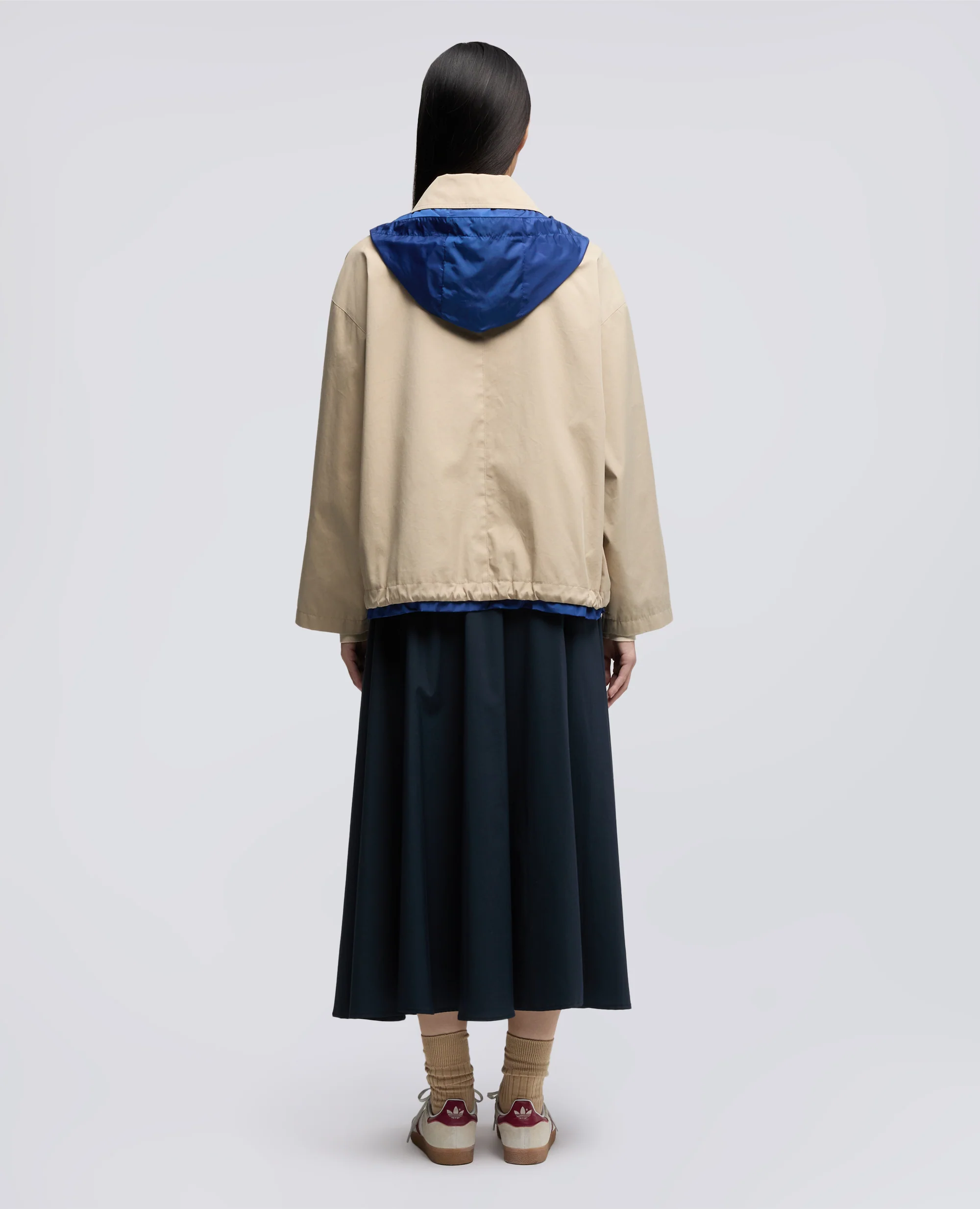 GIUBBOTTO REVERSIBILE  IN TWILL DI COTONE POLIAMMIDE E NYLON - COLONIALE - Image 3