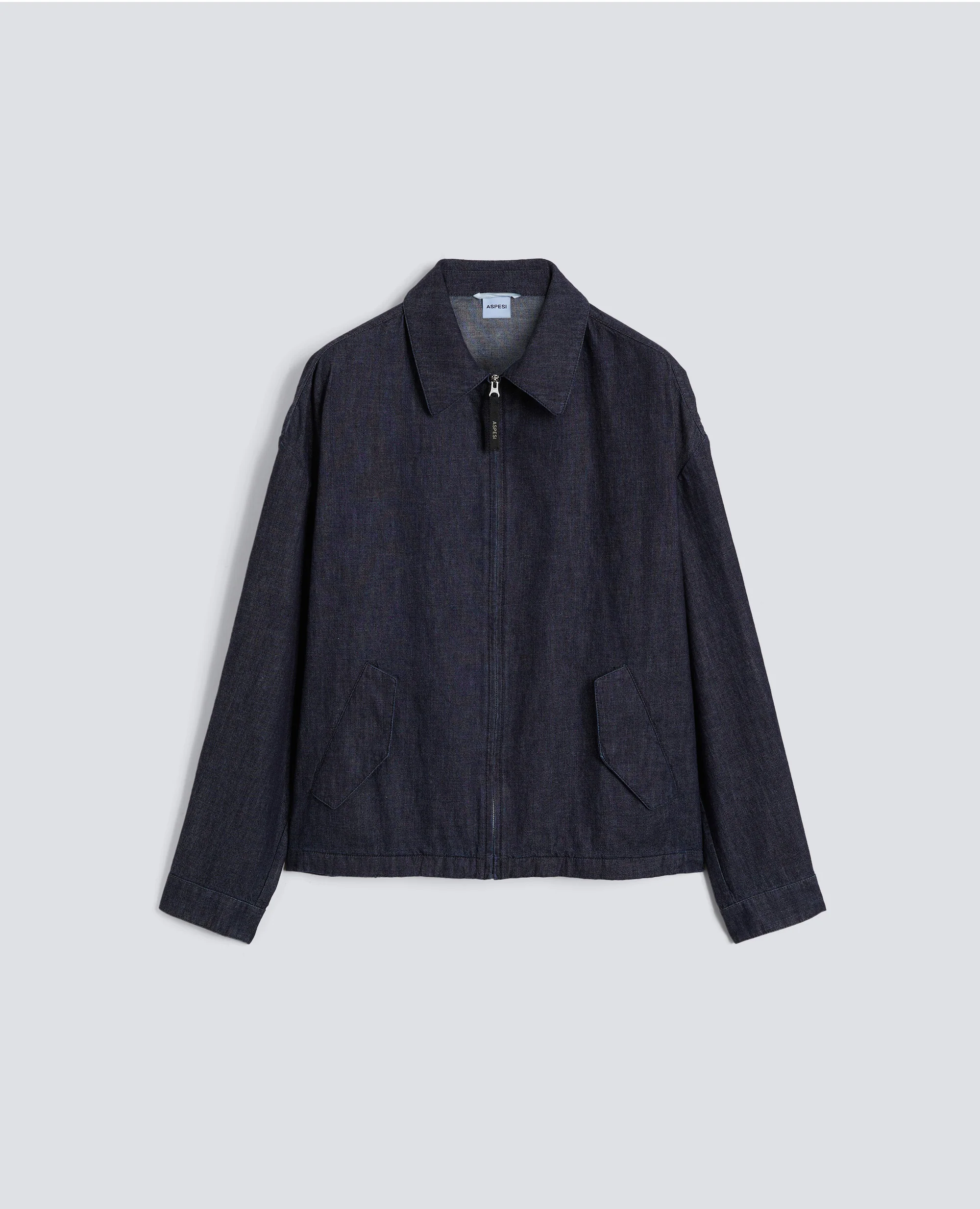 GIUBBOTTO IN DENIM DI COTONE LEGGERO - DENIM SCURO
