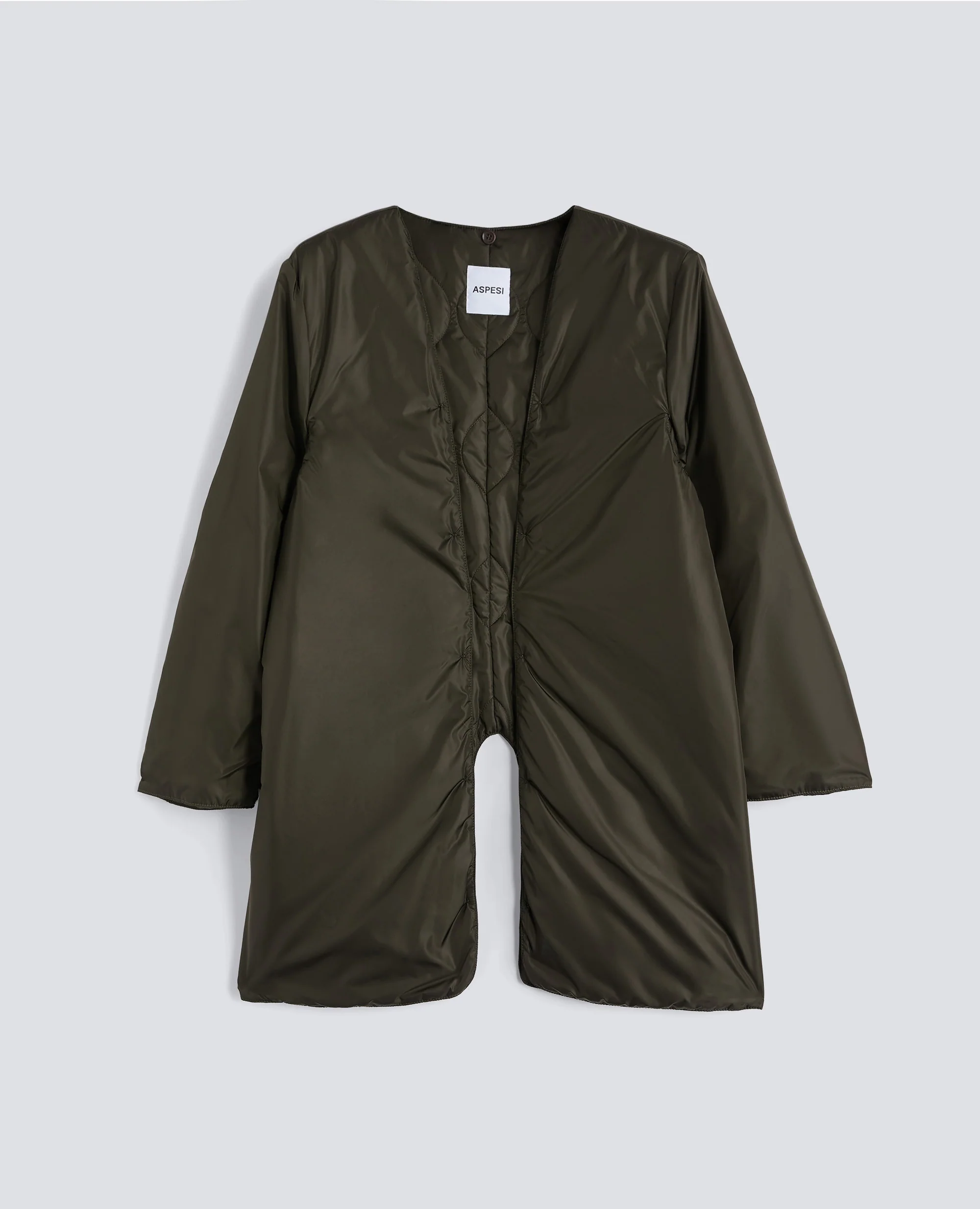 IMPERMEABILE IN POLIESTERE E NYLON COMPATTO - BEIGE - Image 5