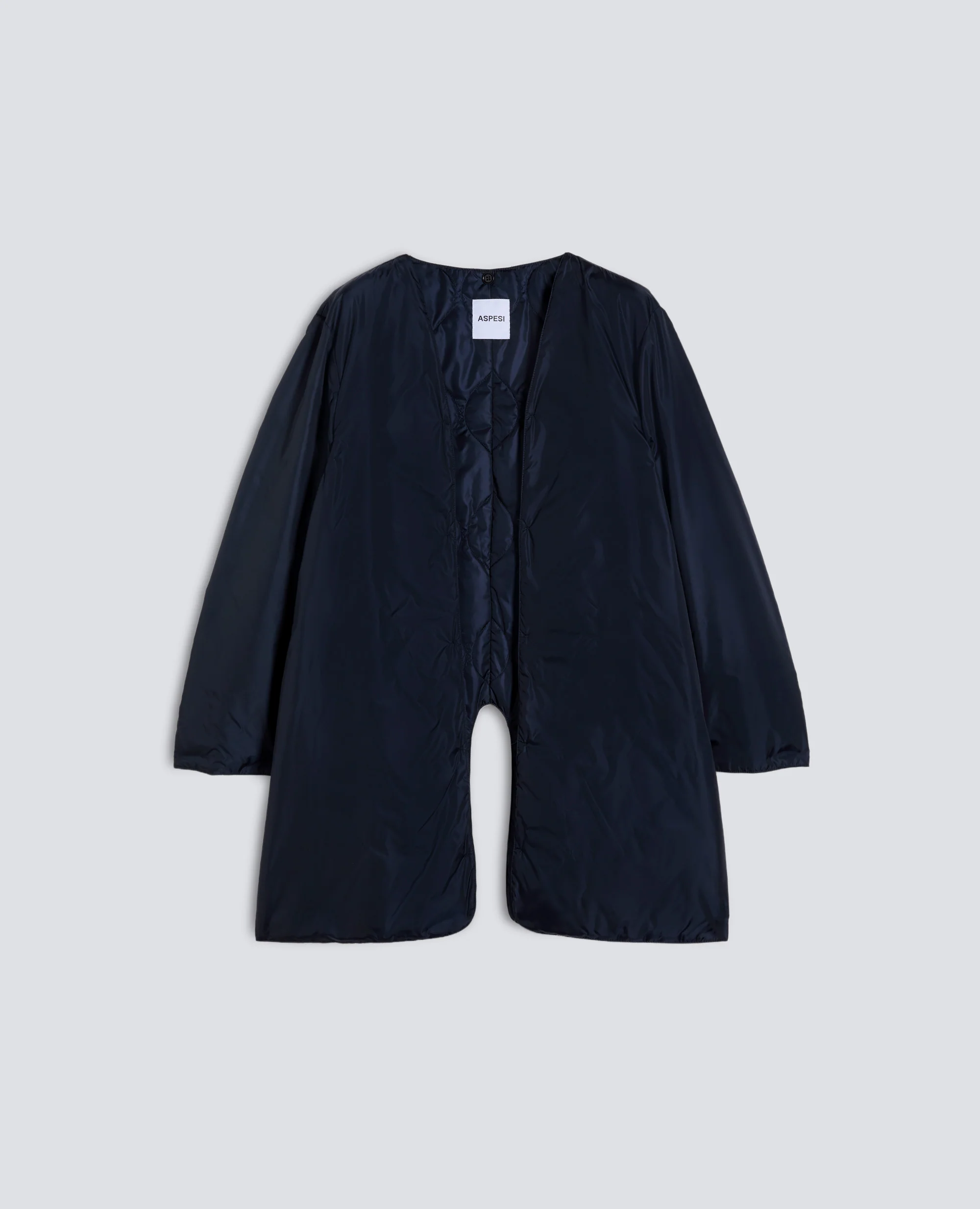IMPERMEABILE IN POLIESTERE E NYLON COMPATTO - NAVY - Image 5