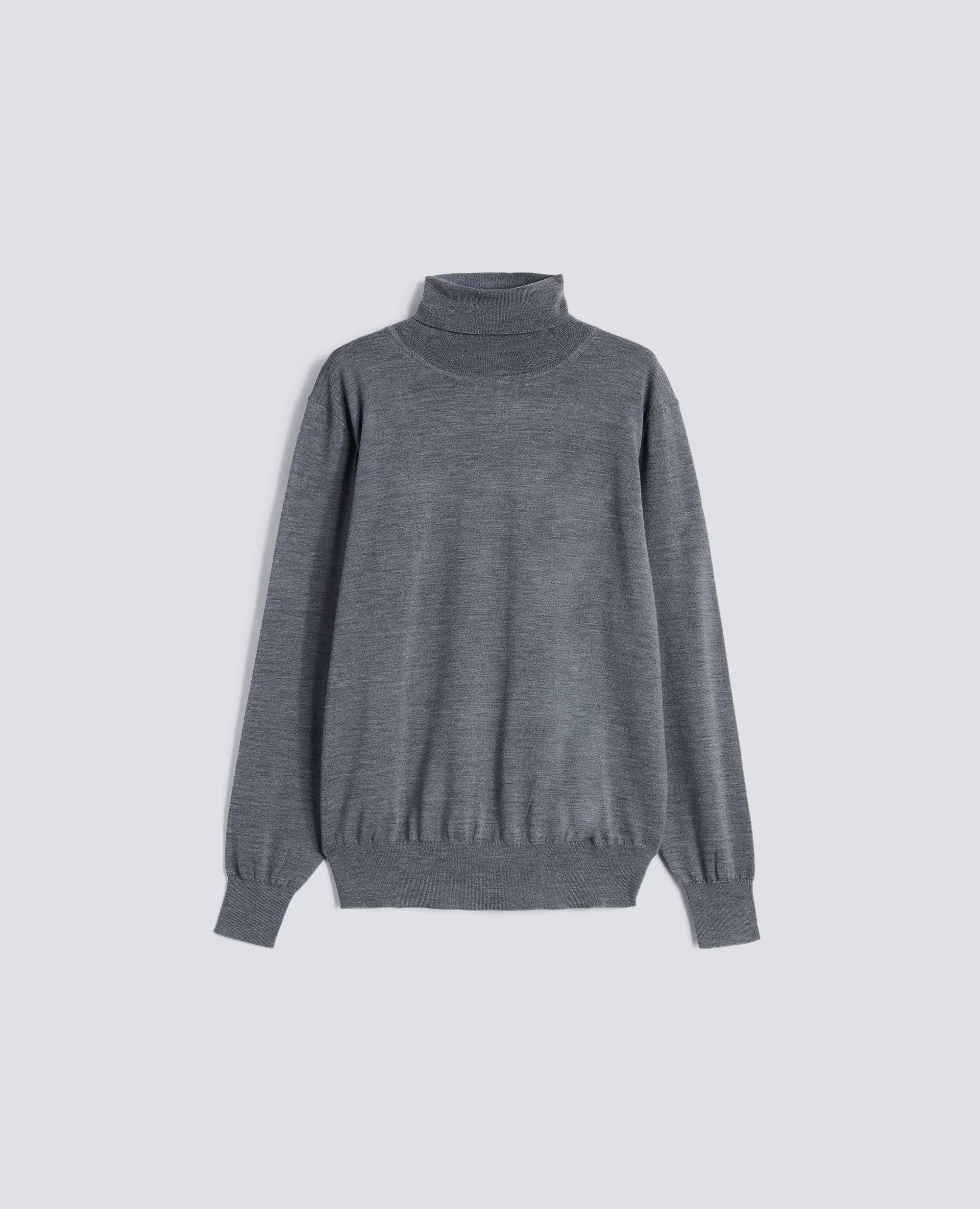MAGLIA DOLCEVITA IN LANA MERINO - GRIGIO