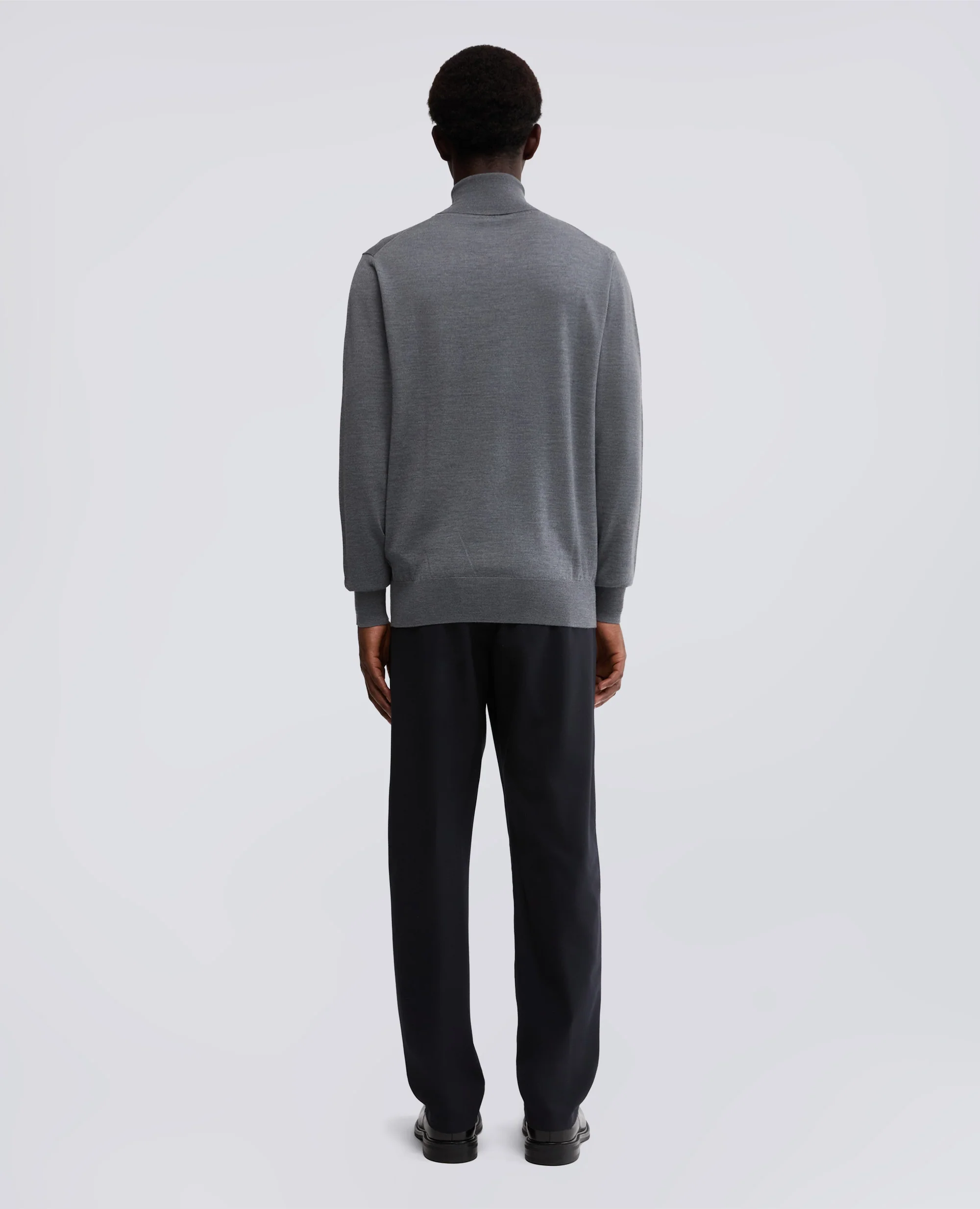 MAGLIA DOLCEVITA IN LANA MERINO - GRIGIO - Image 3
