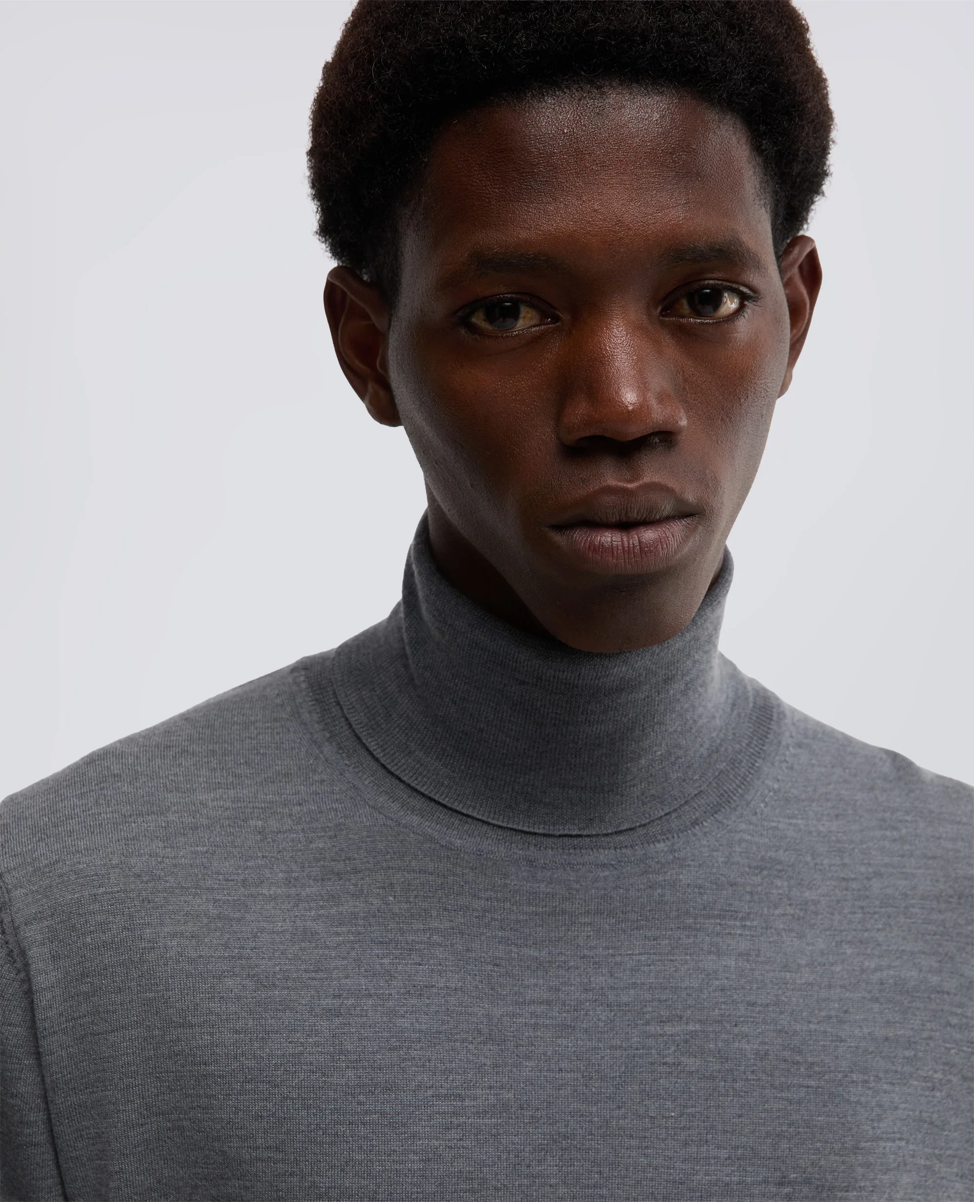 MAGLIA DOLCEVITA IN LANA MERINO - GRIGIO - Image 4